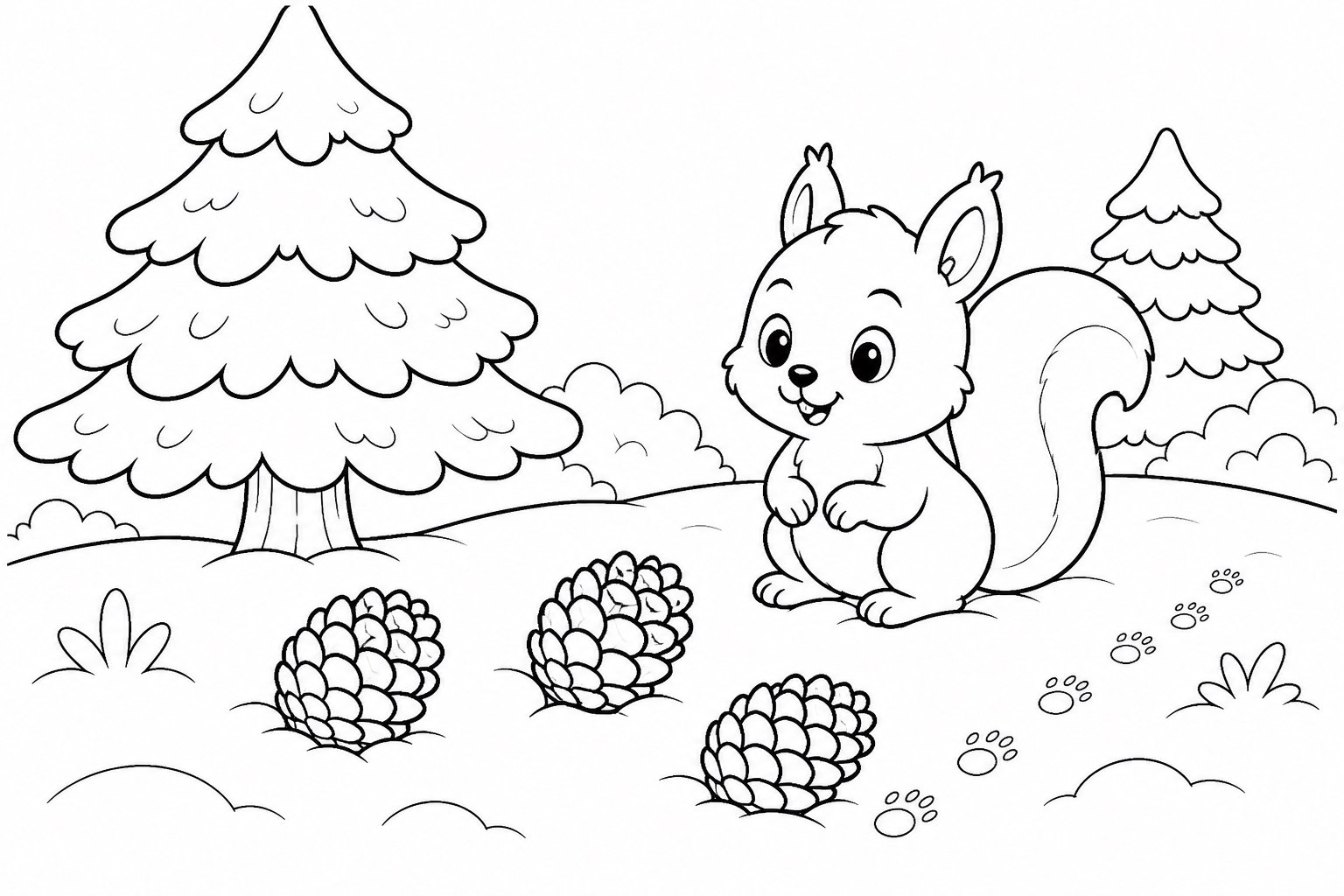 Pinha na neve