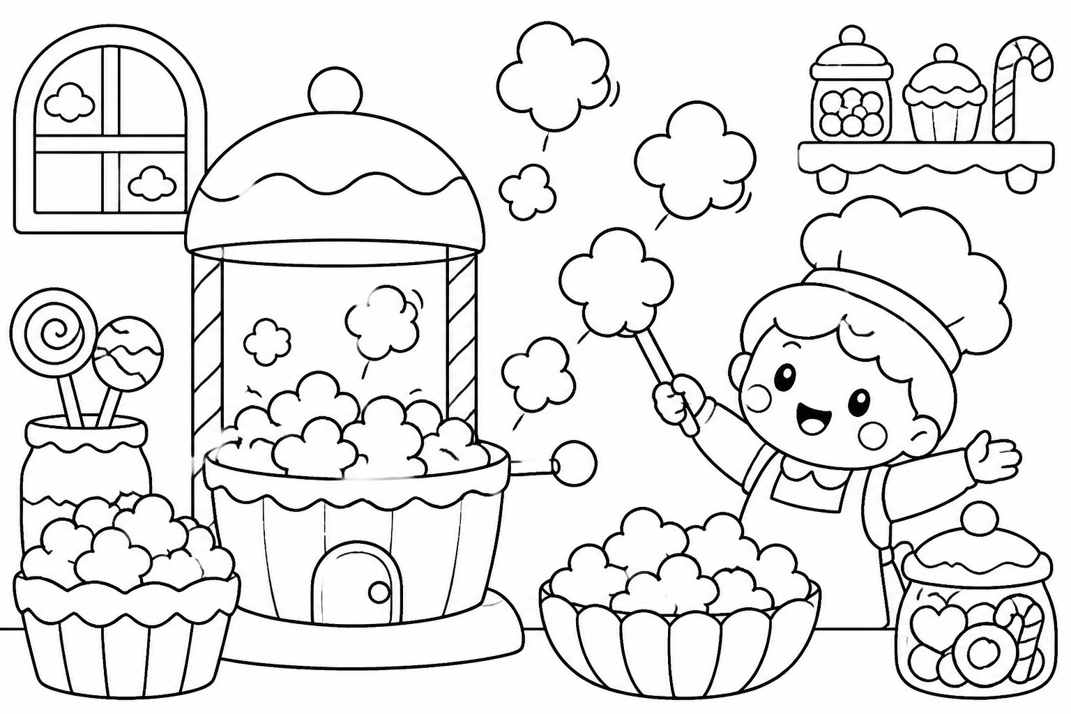 Nuage de pop-corn