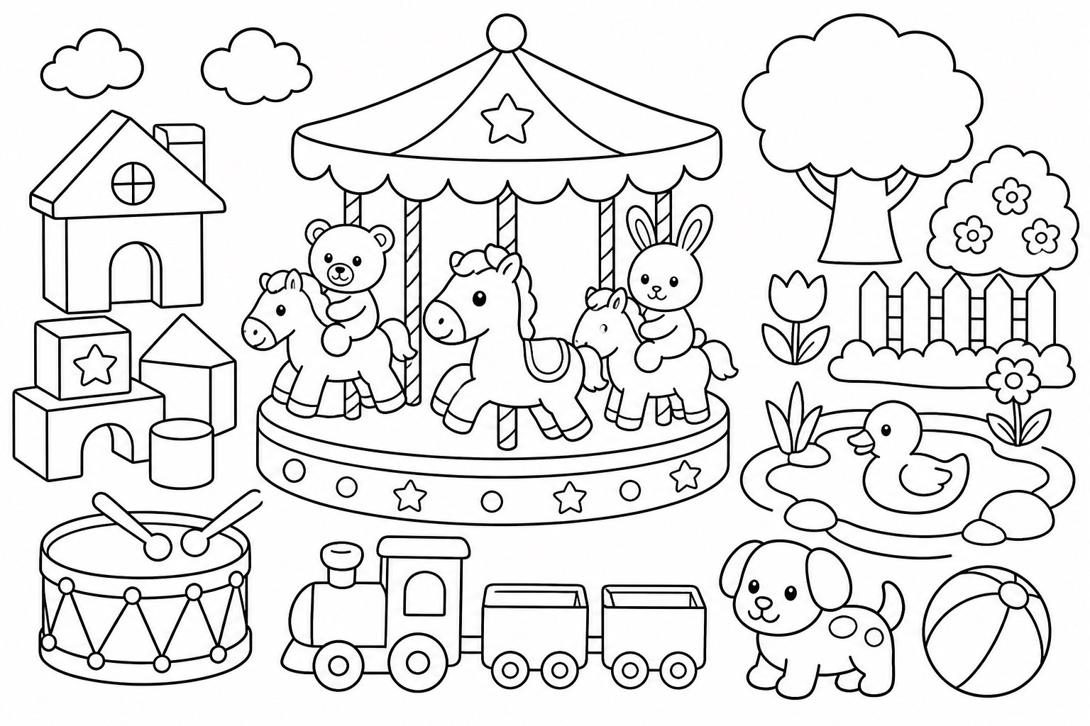 Manège de jouets