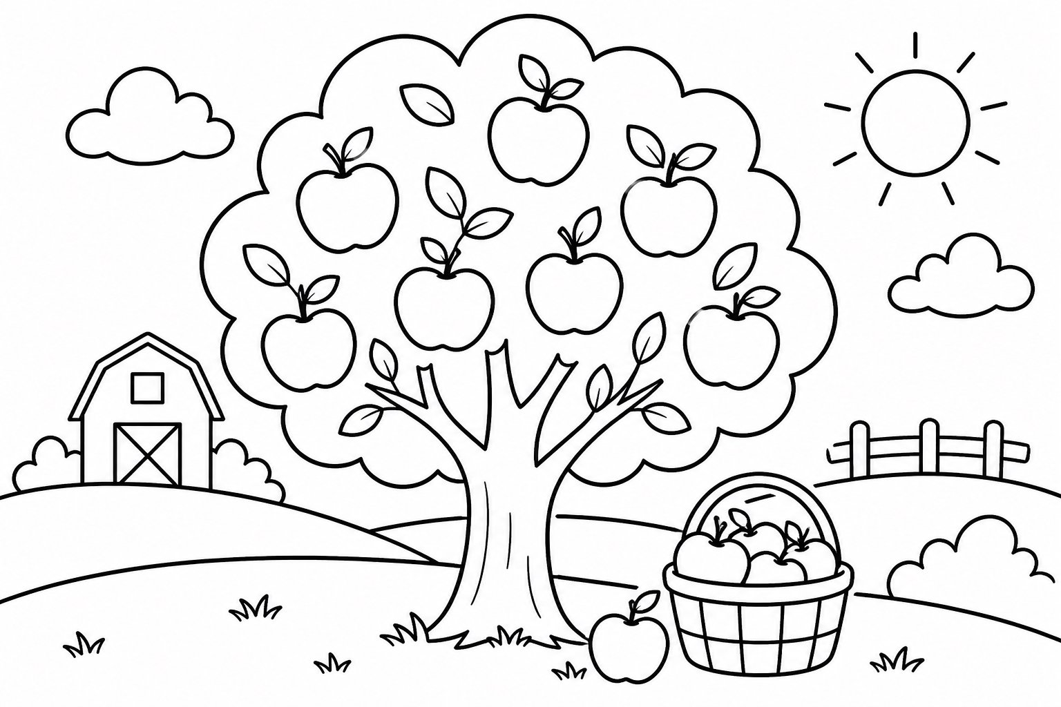 Pommier dans le verger