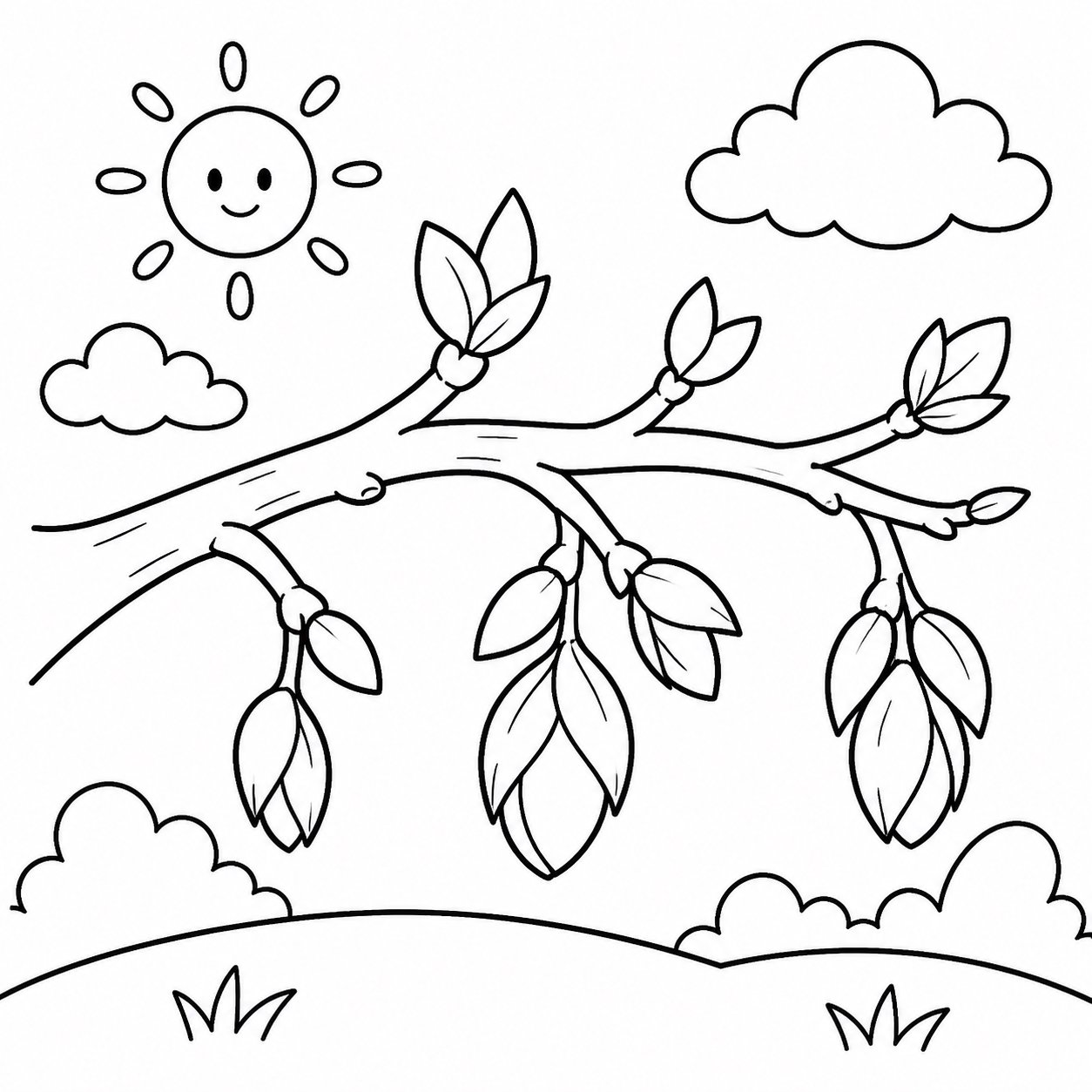 春芽挂在枝头
