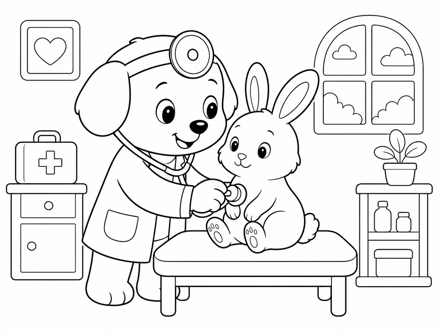 小兽医照顾小兔
