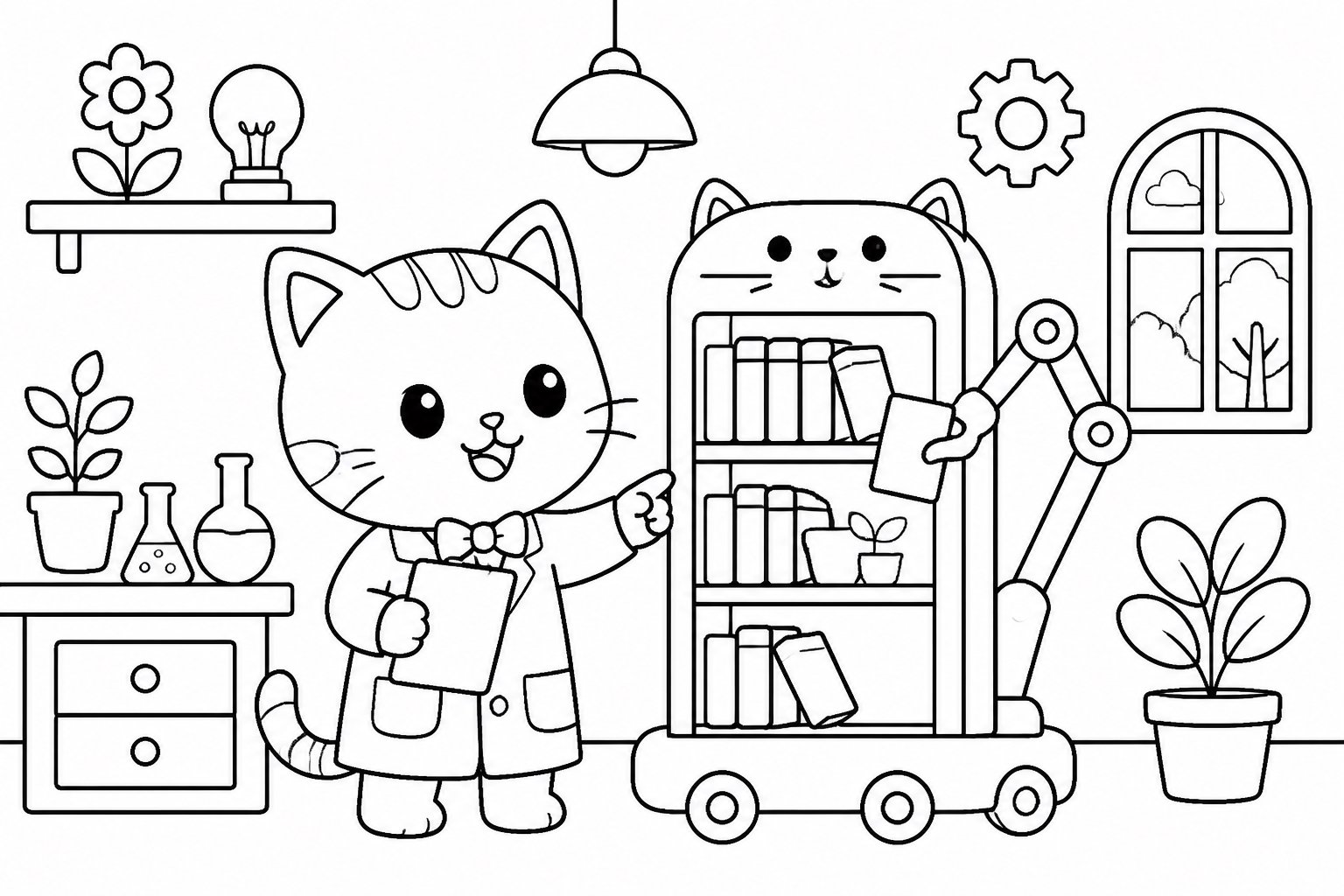 小猫设计自动书架