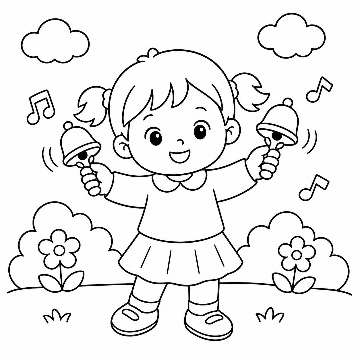 أطفال يهزون الأجراس