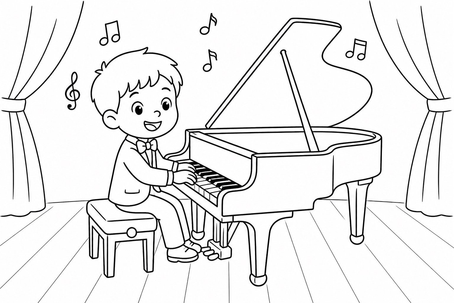 Enfant jouant du piano