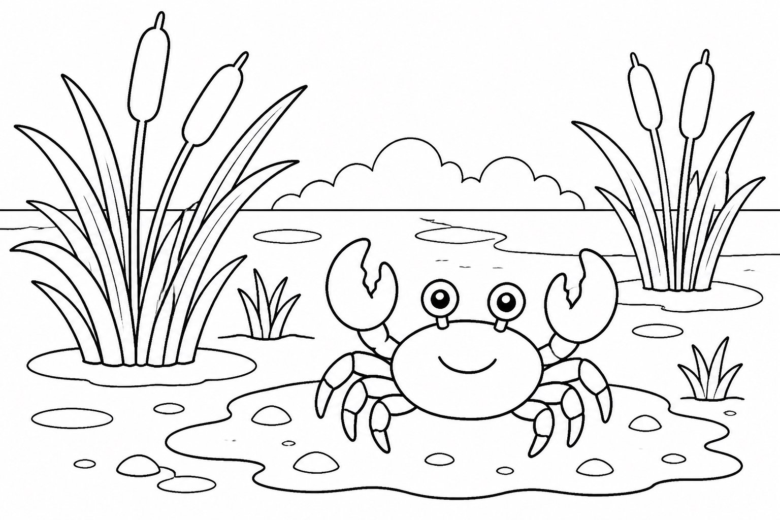 Petit crabe sur la vasière