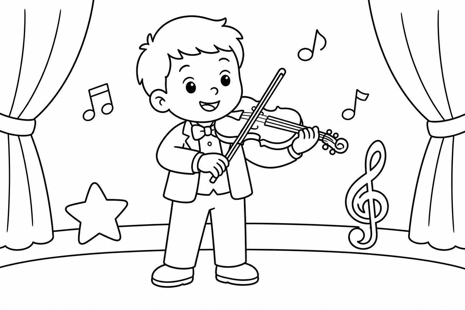 Enfant jouant du violon