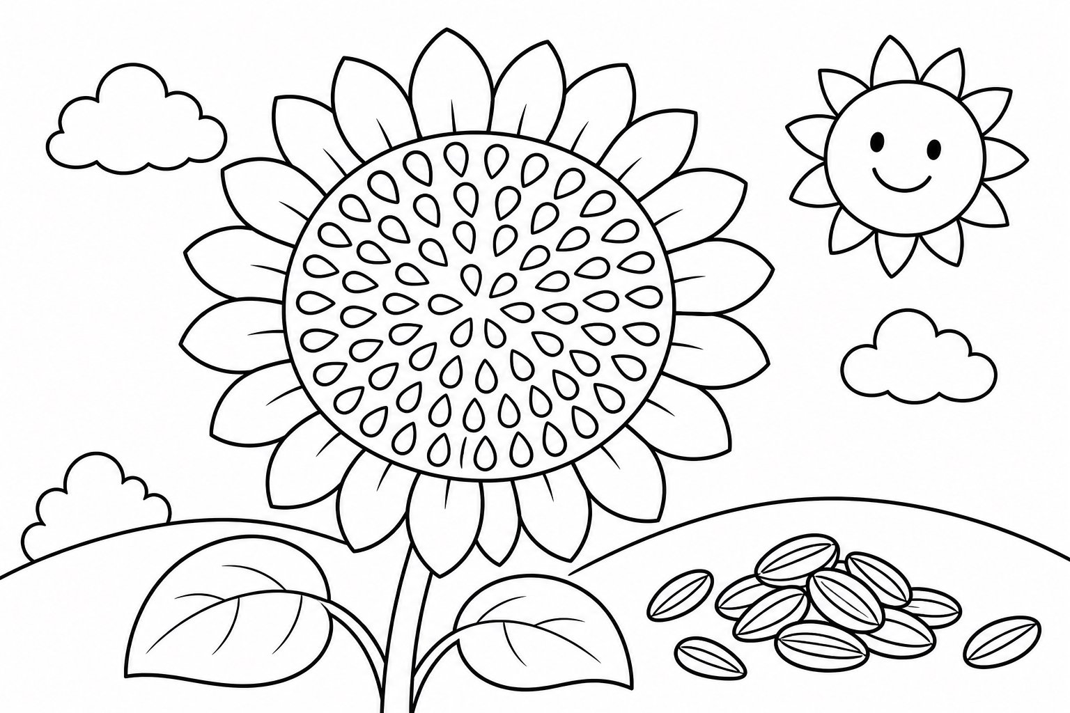 بذور في قرص عباد الشمس