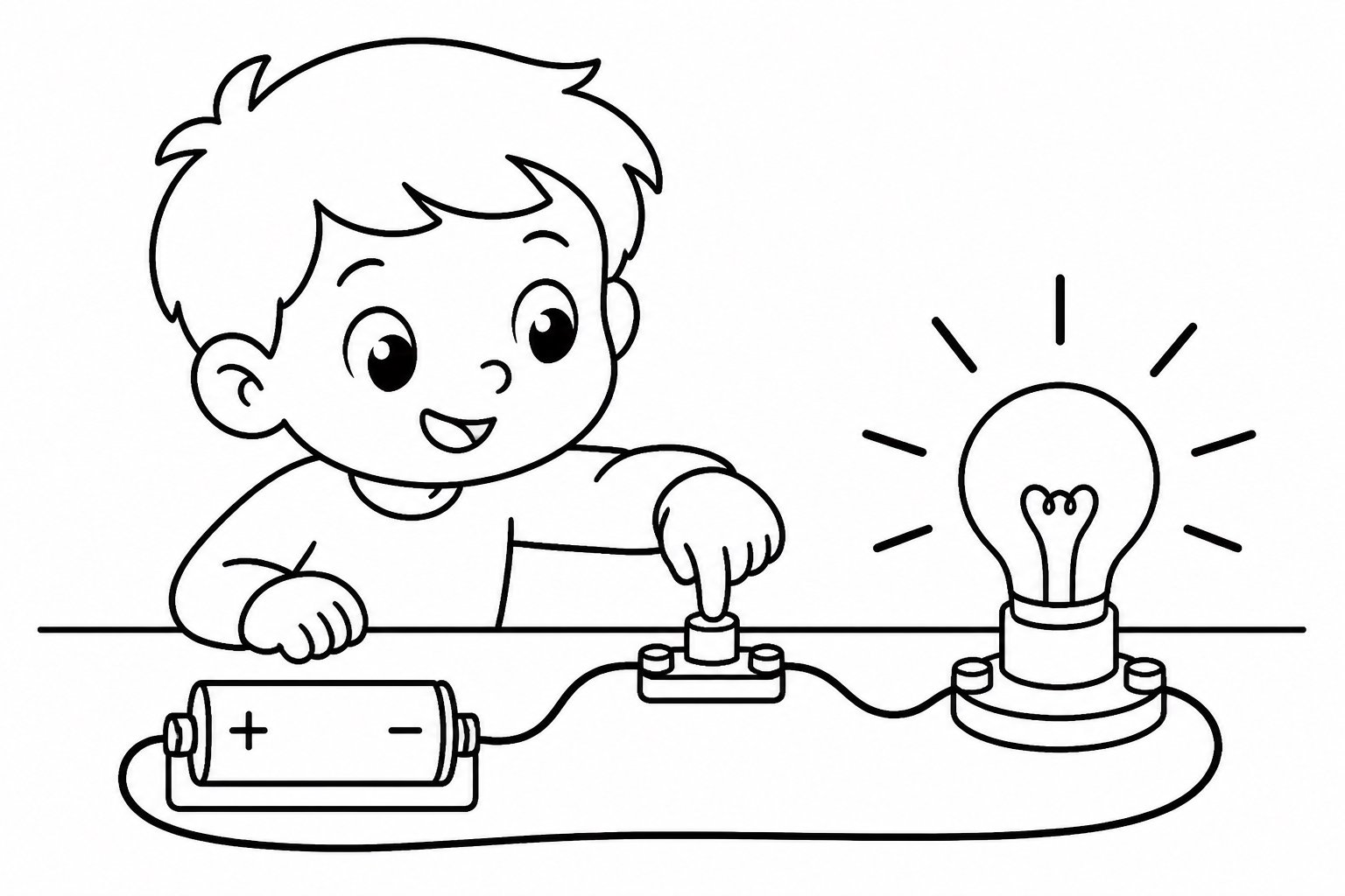 Petite ampoule dans un circuit simple