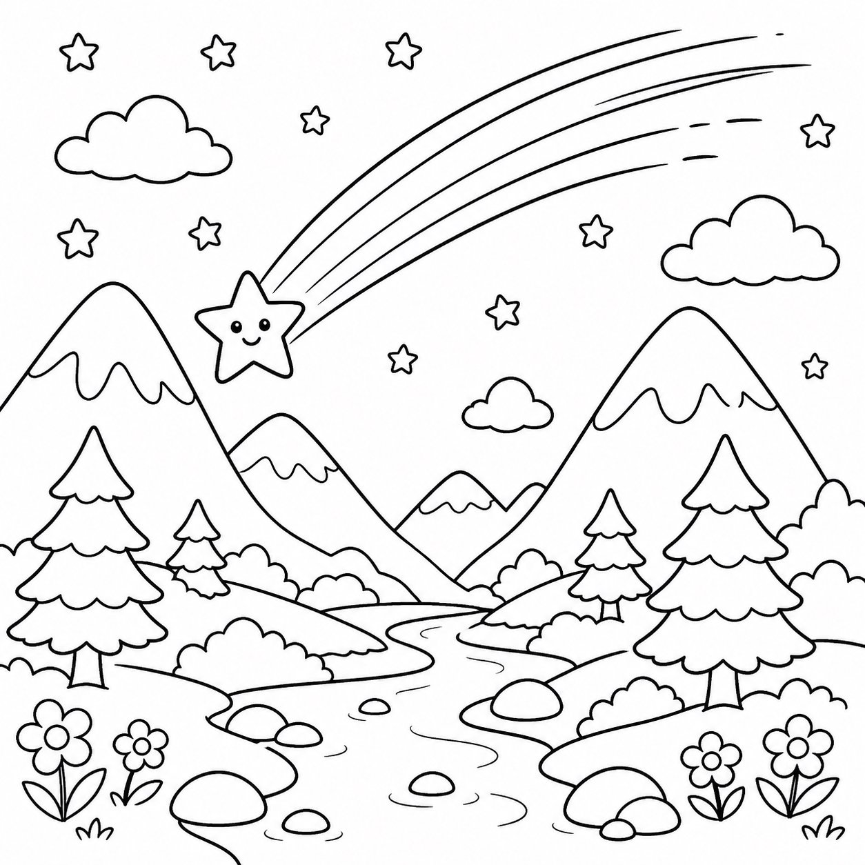 Meteoro cruzando el valle