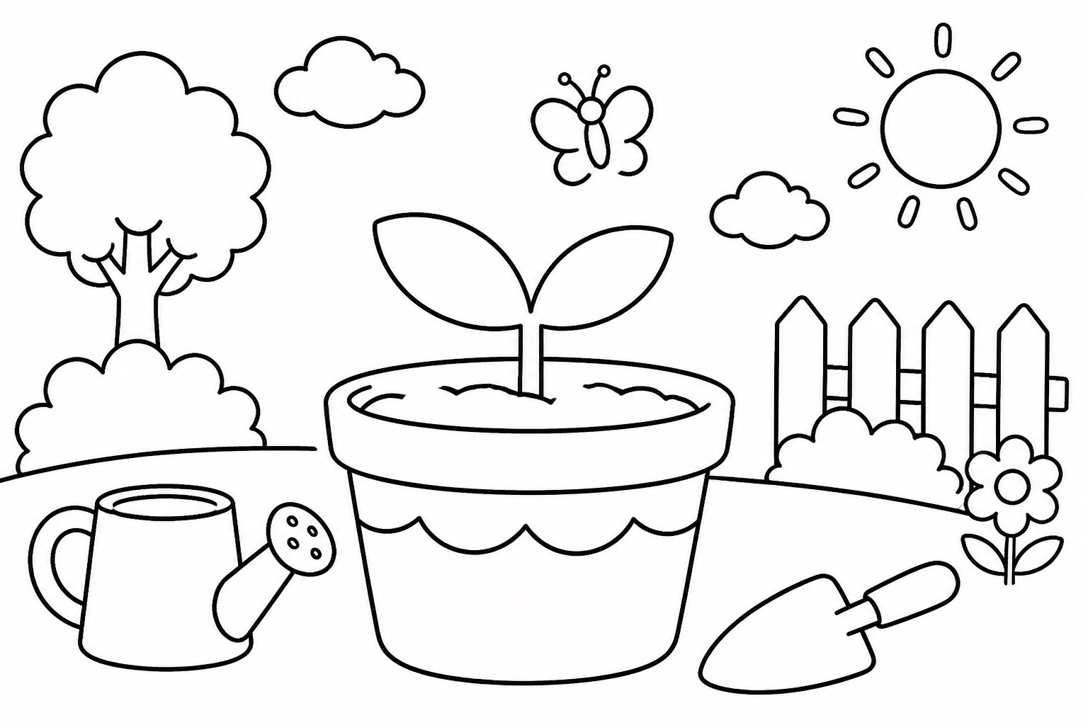 Jeune pousse dans un pot de fleurs