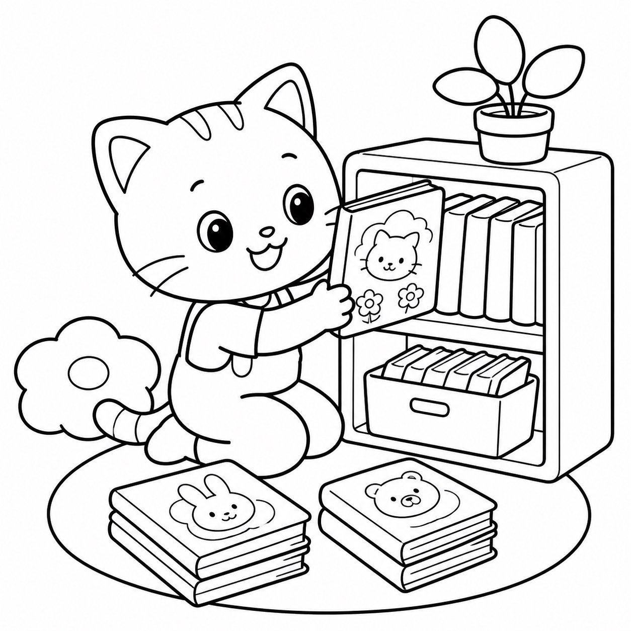 小猫整理绘本