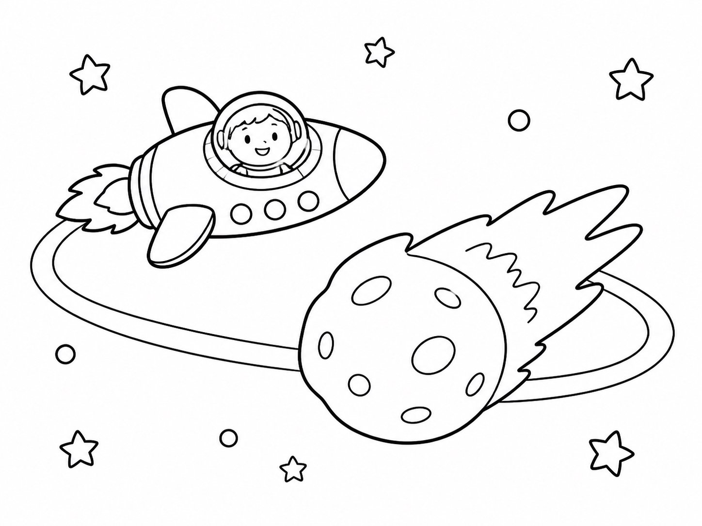 彗星の周りを飛ぶ宇宙船