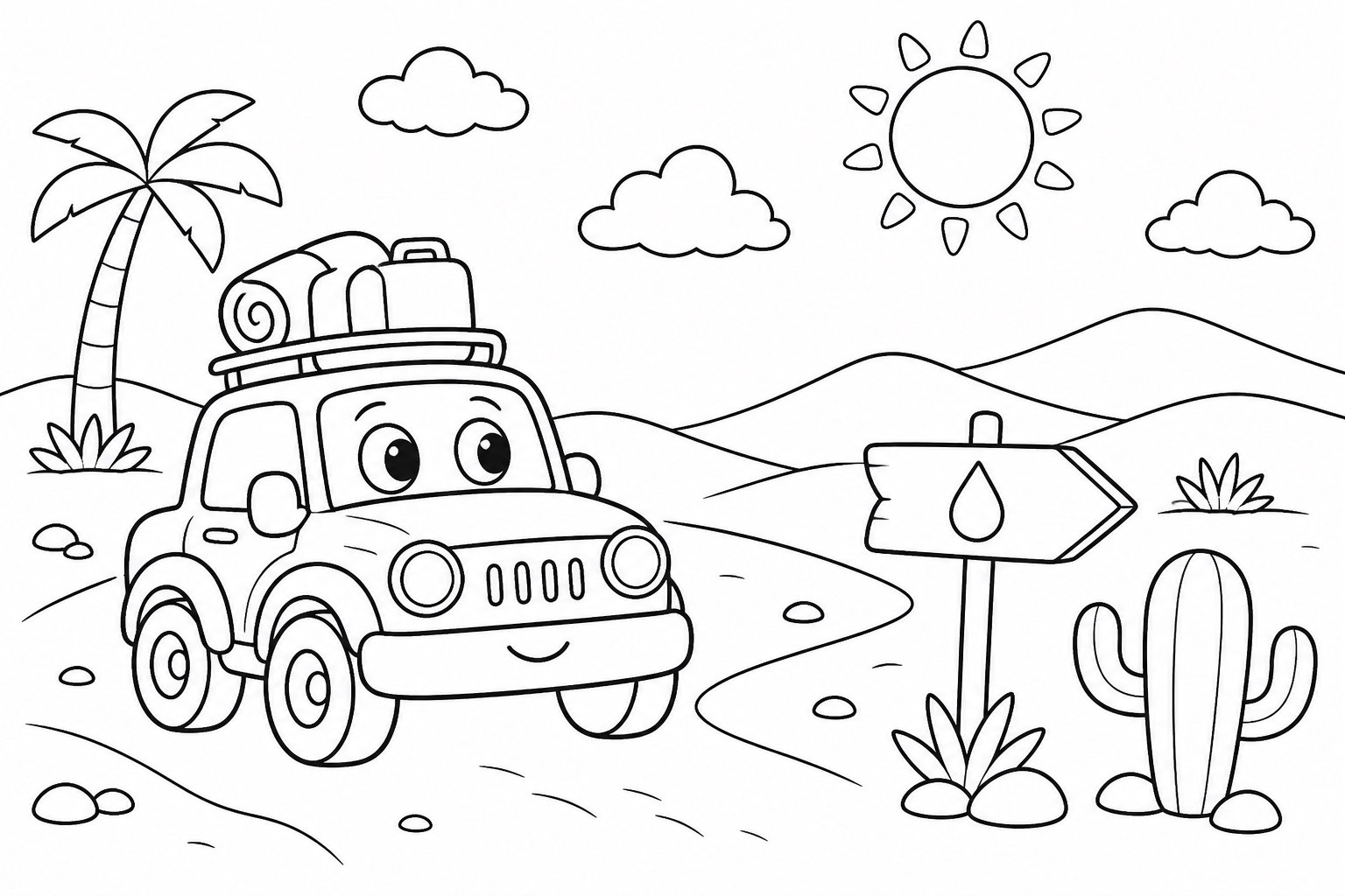Buggy del desierto buscando agua