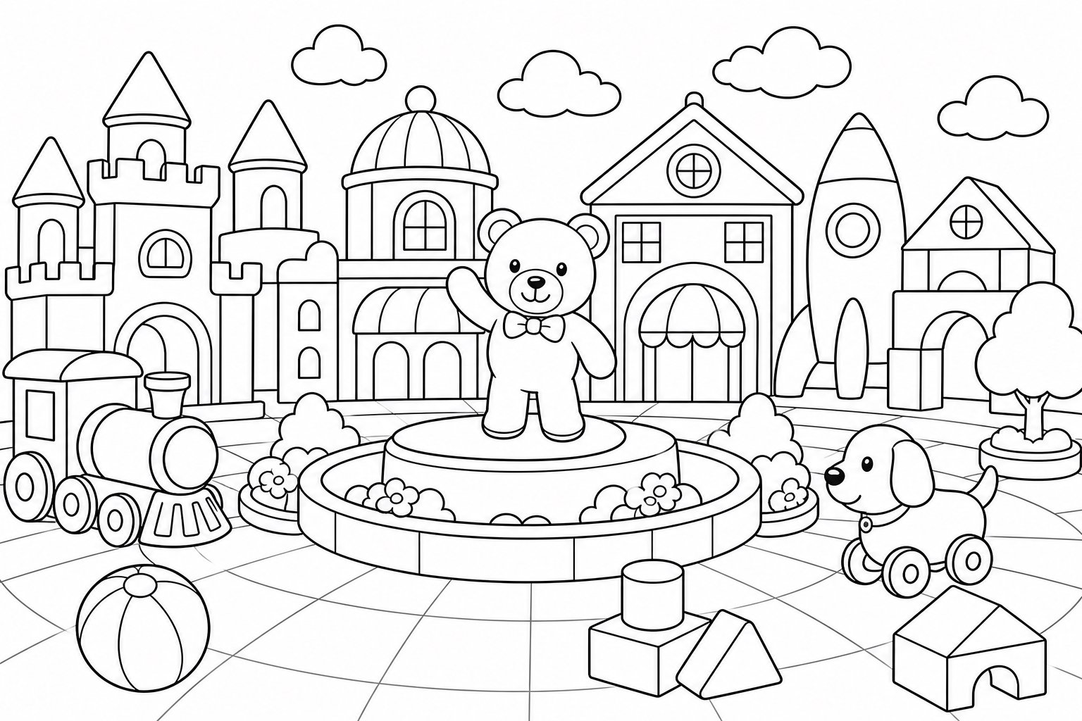 Place de la ville des jouets