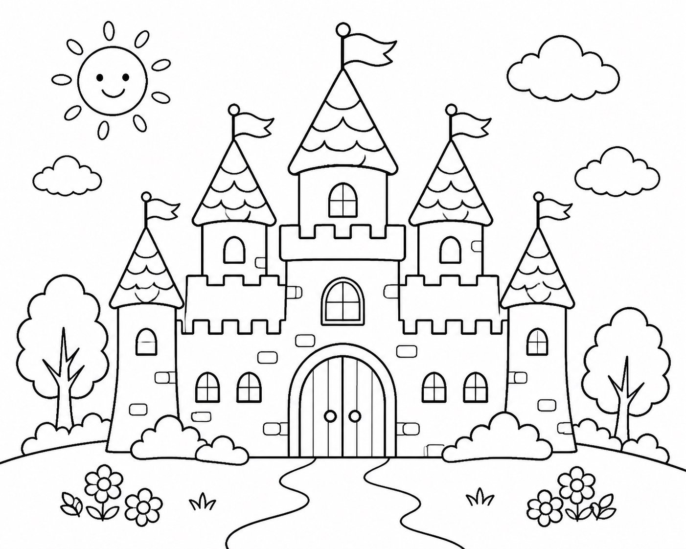Ein Märchenschloss zeichnen