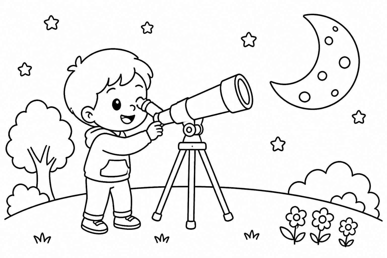 Observer la lune au télescope