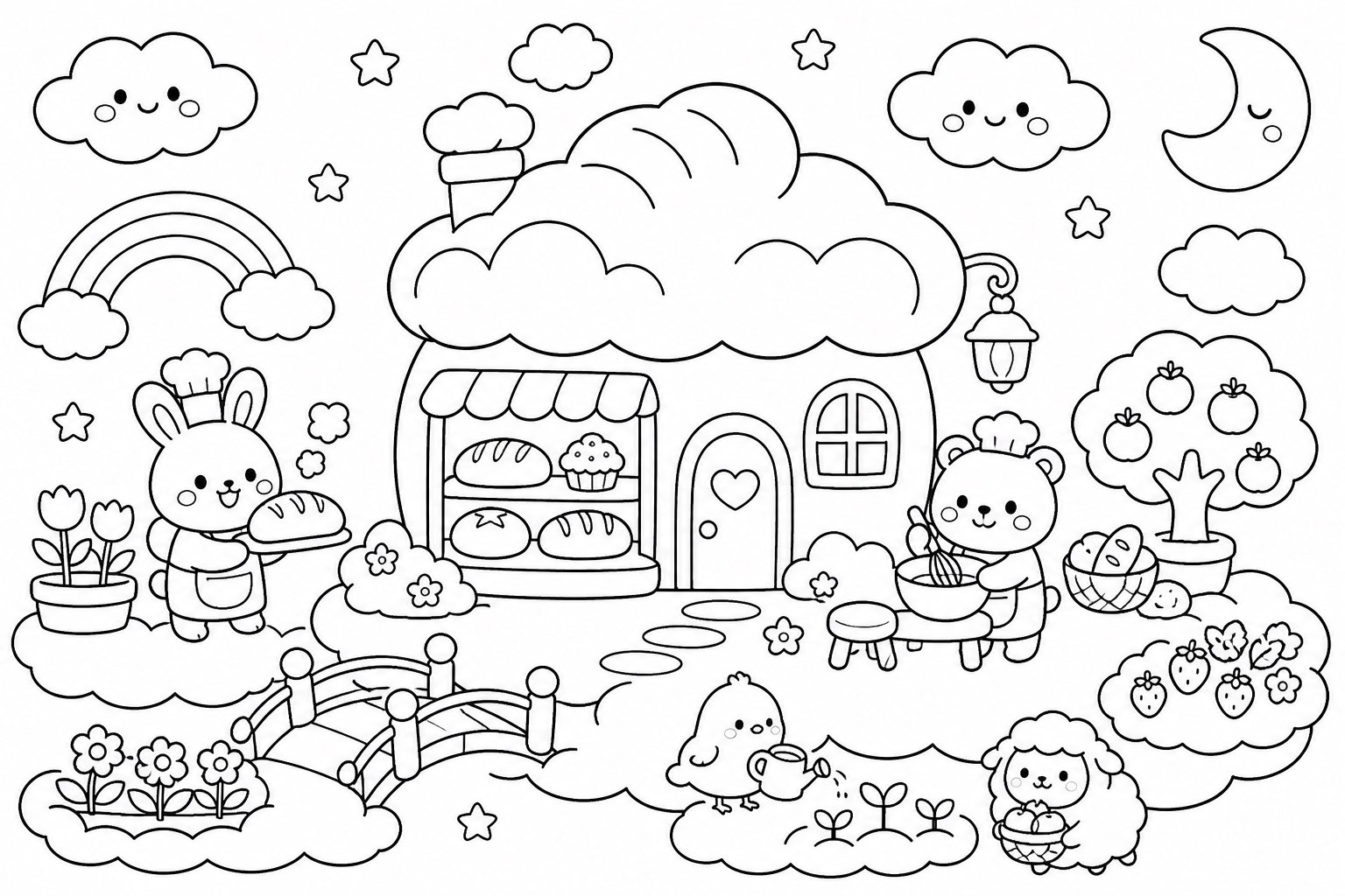 Maisonnette de pain nuage