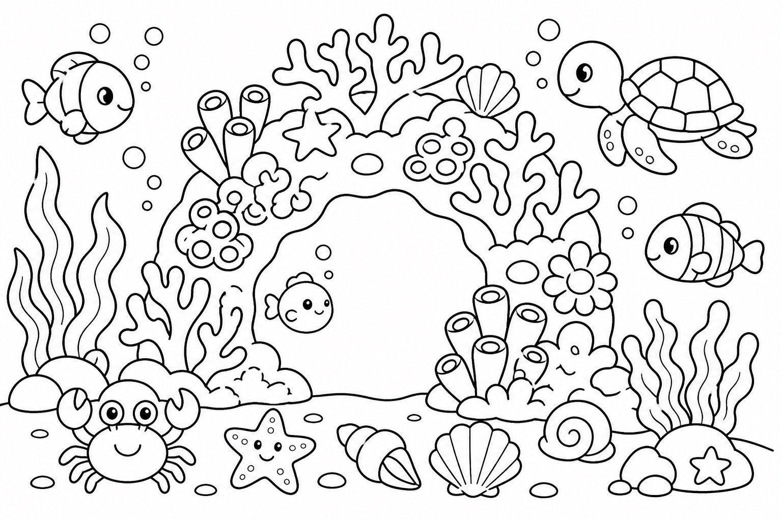 Arco hecho de coral
