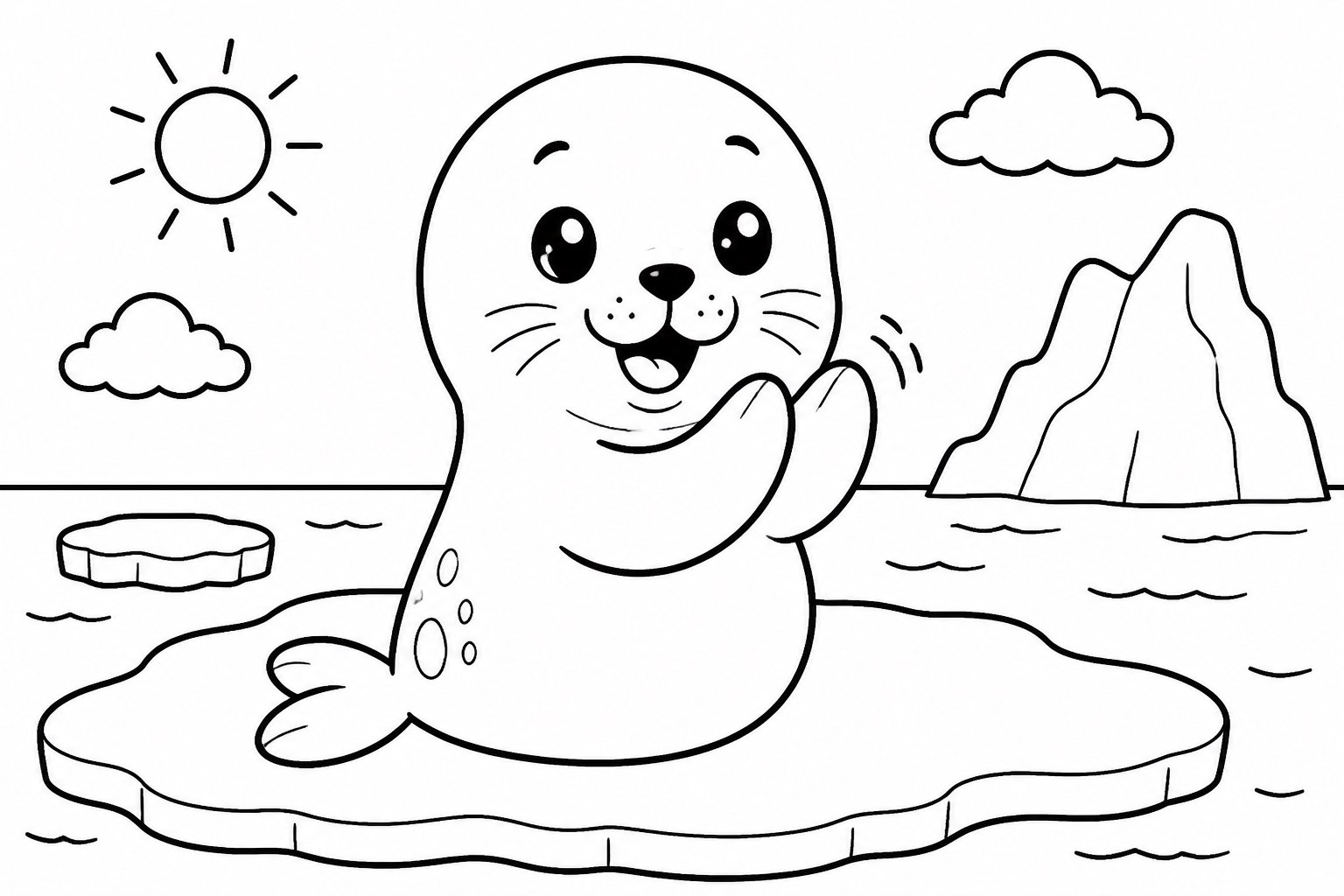 La foca pequeña aplaude