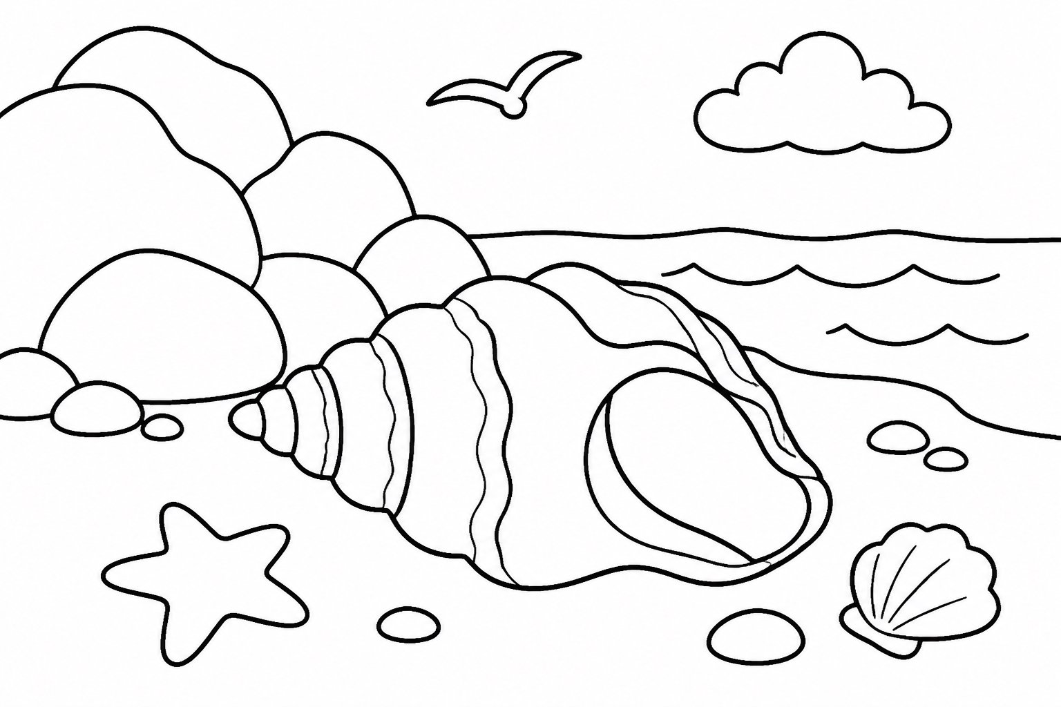 Escargot de mer près d’un récif