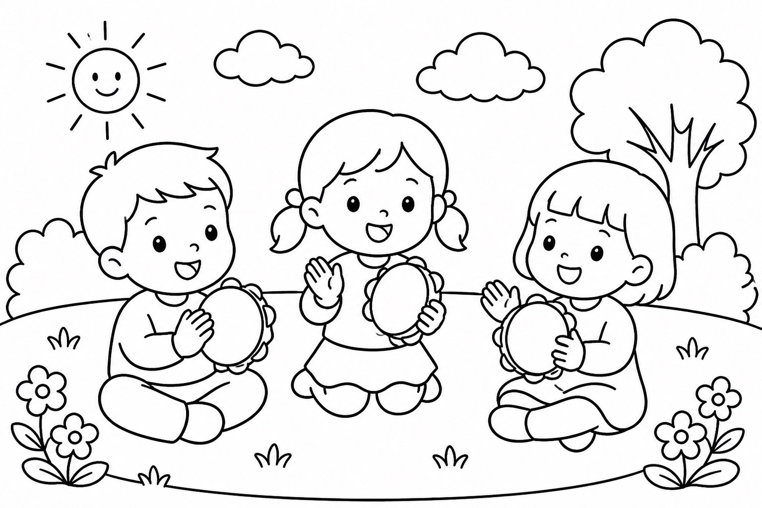 Tambor de mano para canciones infantiles