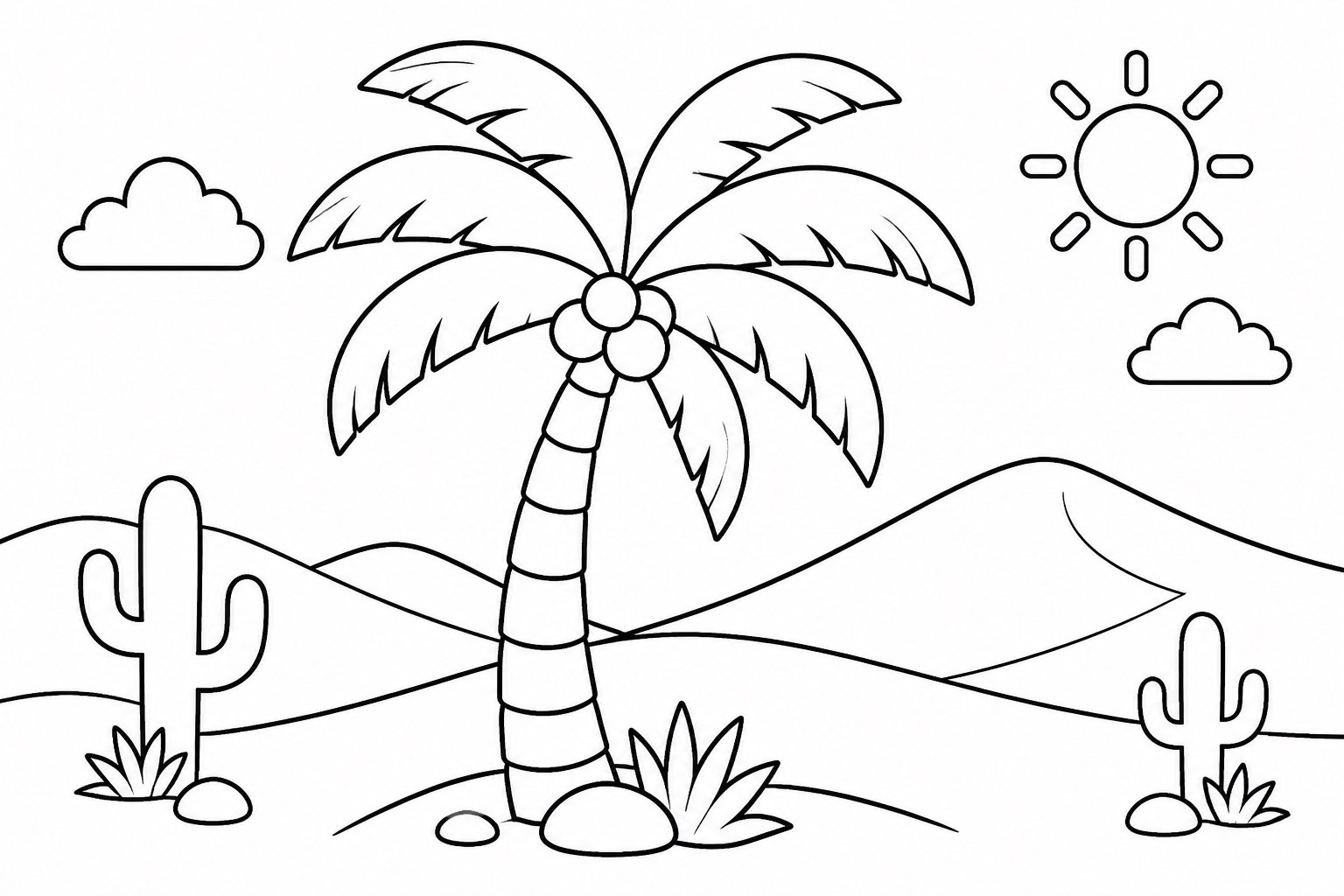 Palmera en el desierto