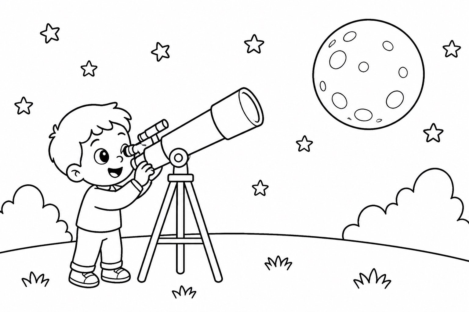 Den Mond mit einem Teleskop beobachten