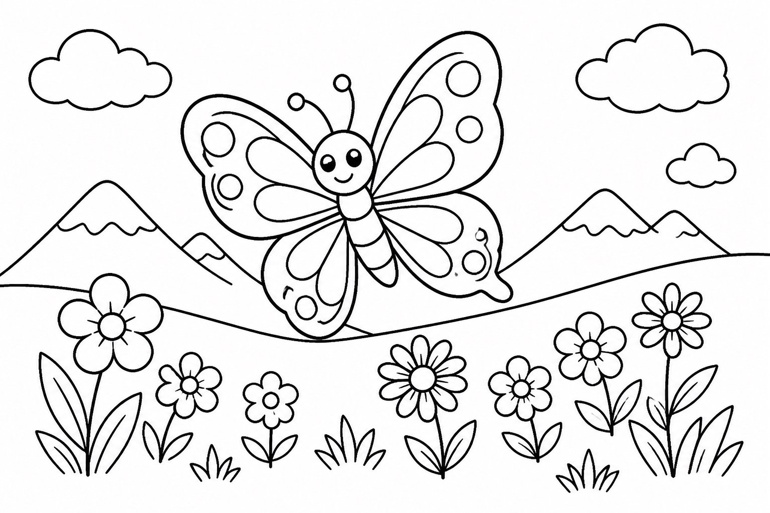 Papillon dans la prairie alpine