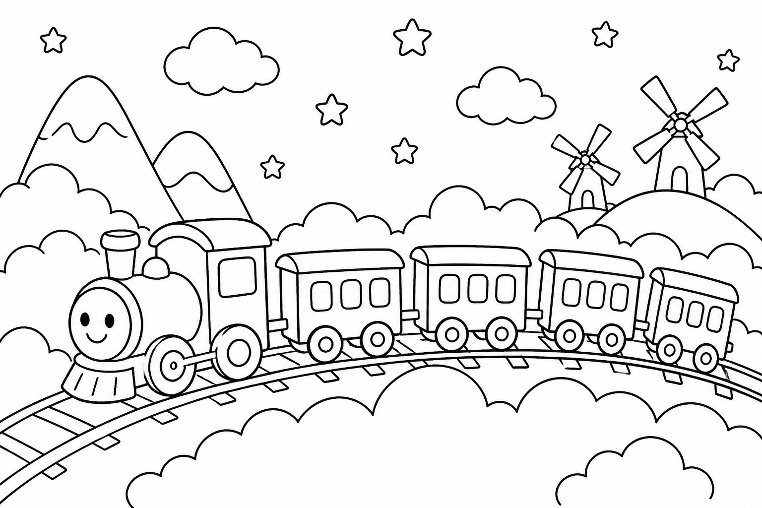 Le petit train dans la mer de nuages