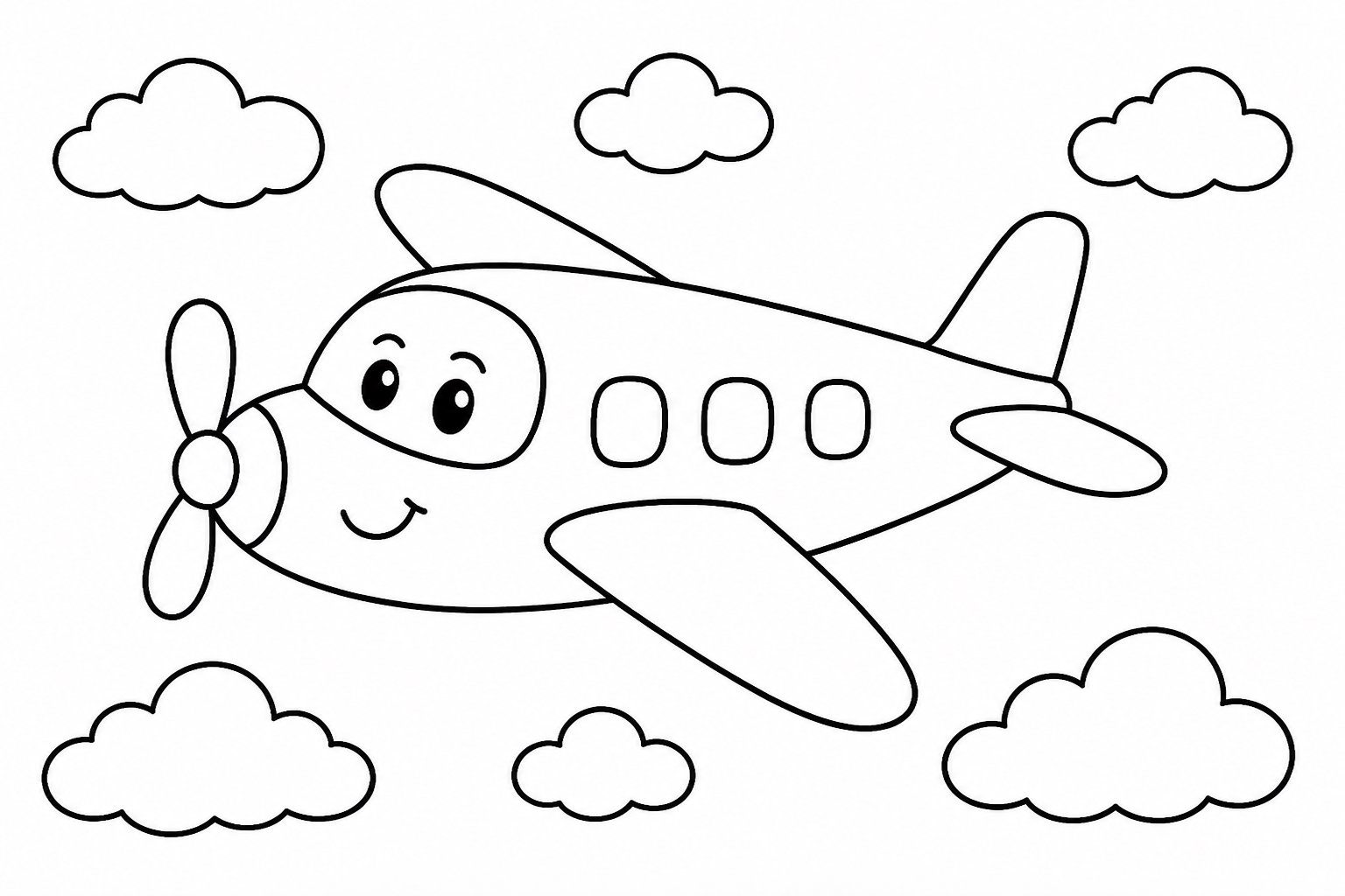 Le petit avion vole à travers les nuages