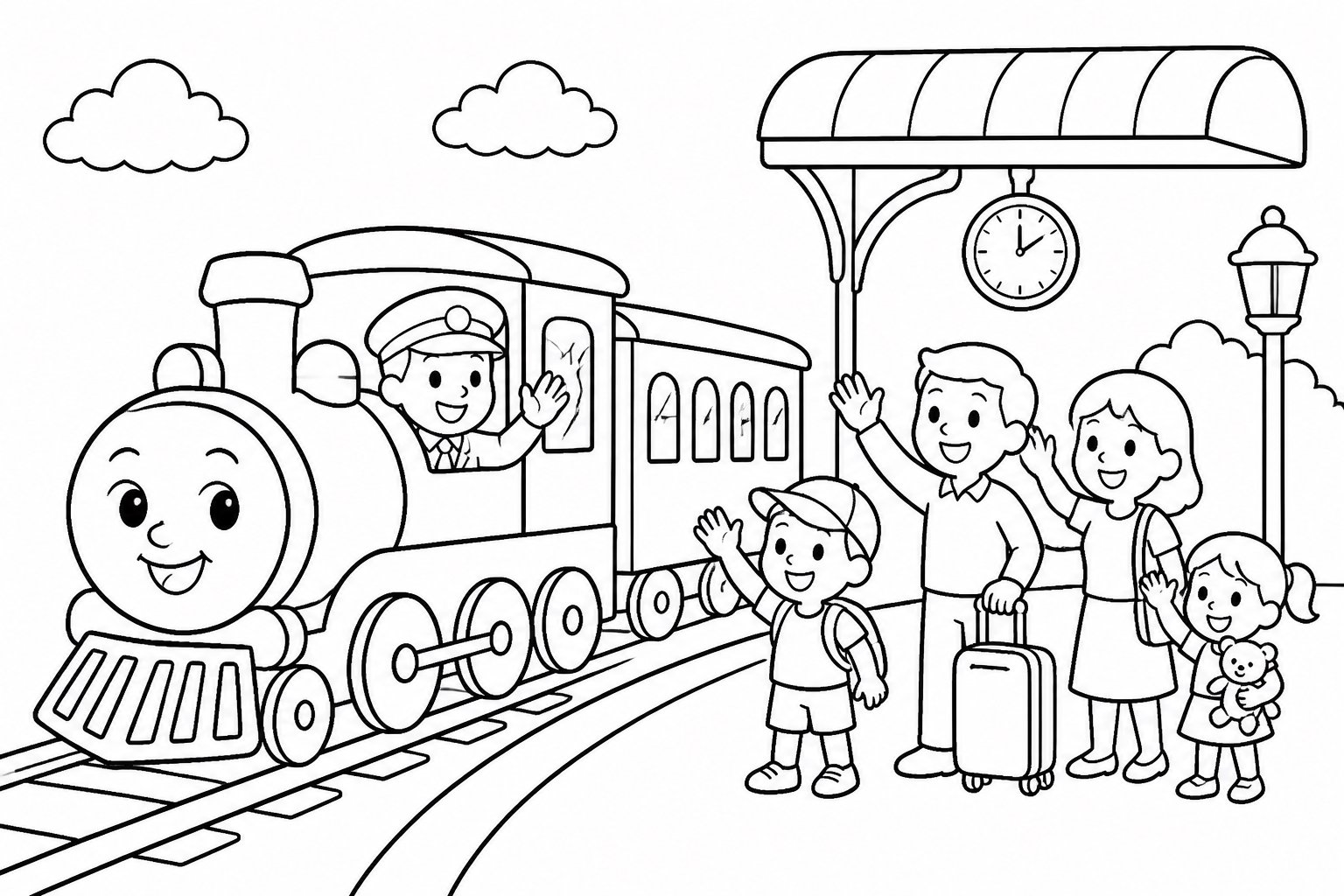 Le quai du petit train accueille les passagers