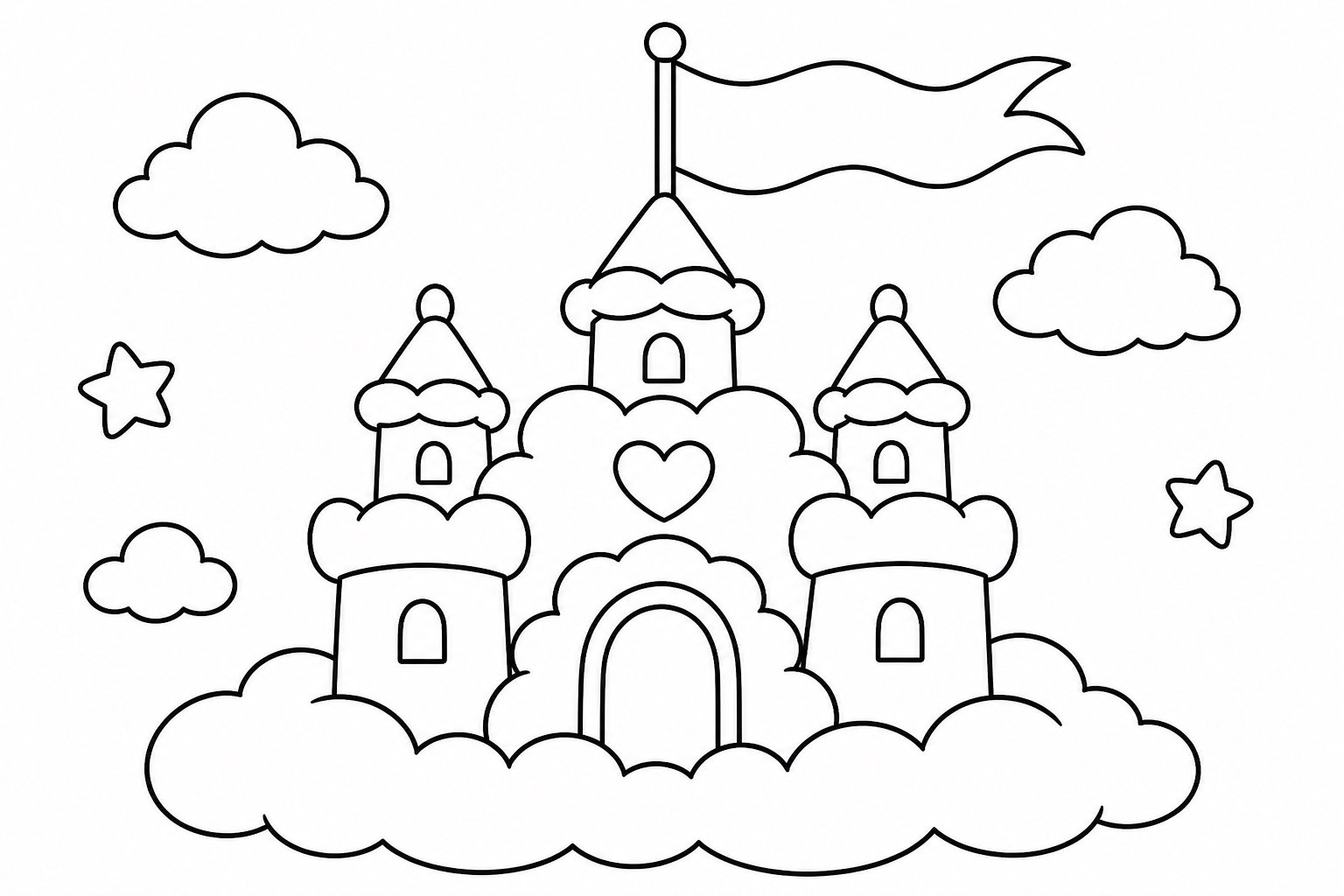Drapeau du château de nuages