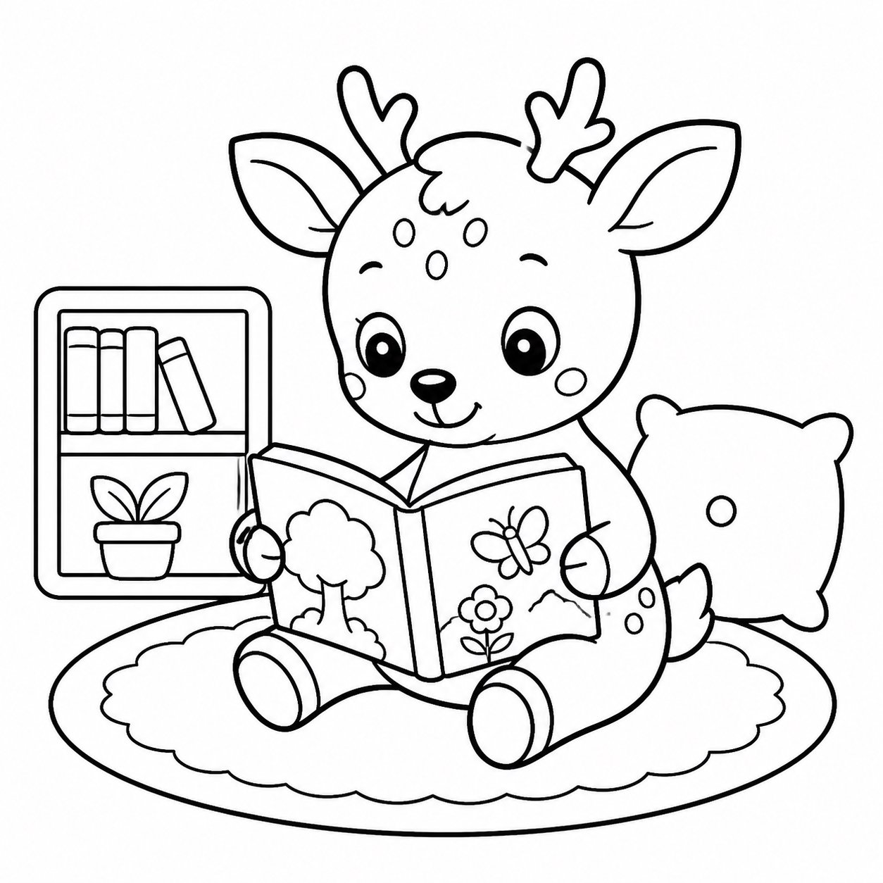 小鹿看图画书