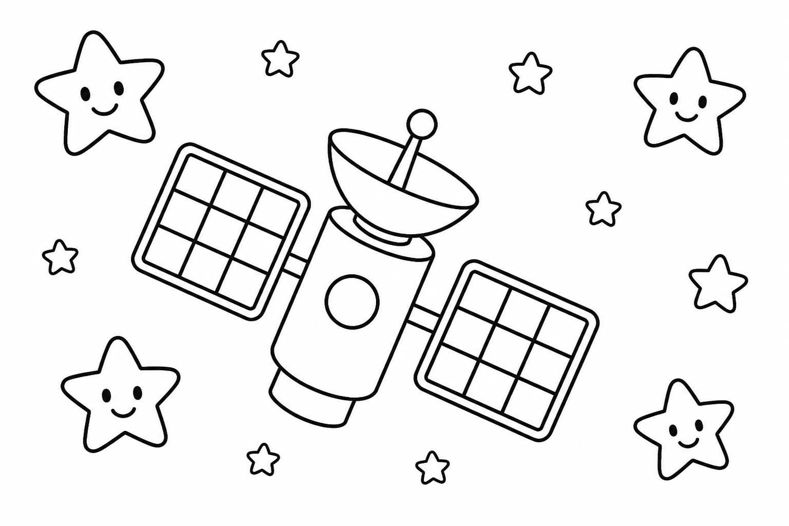 卫星旁的星星