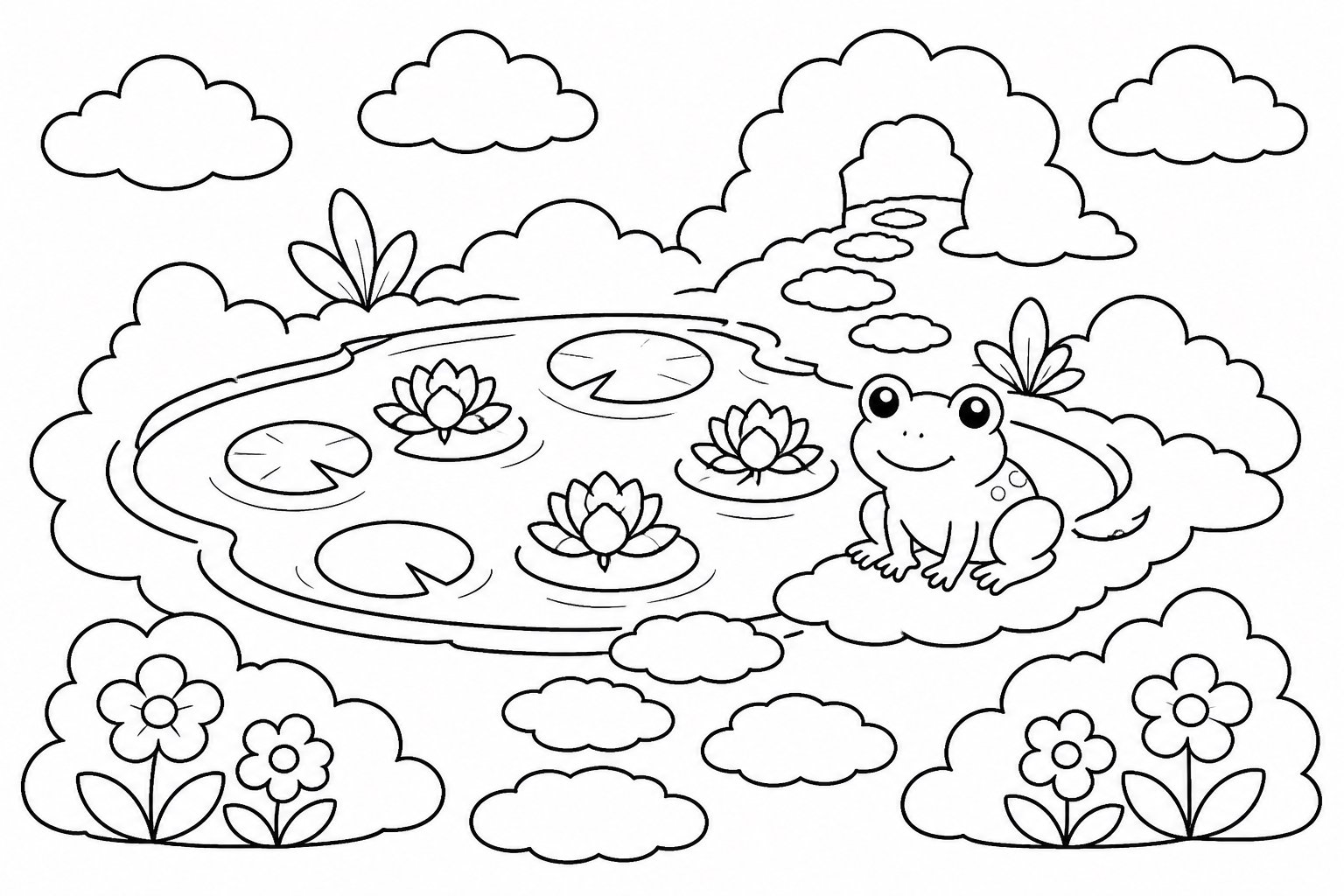 Petit bassin dans le jardin des nuages