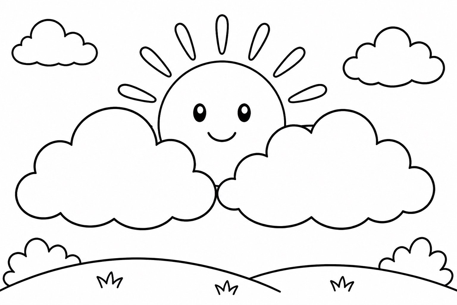 Luz do sol surgindo entre as nuvens
