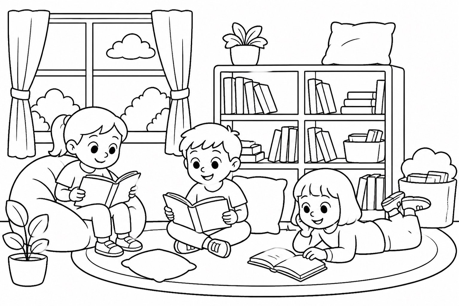 Coin lecture dans la classe
