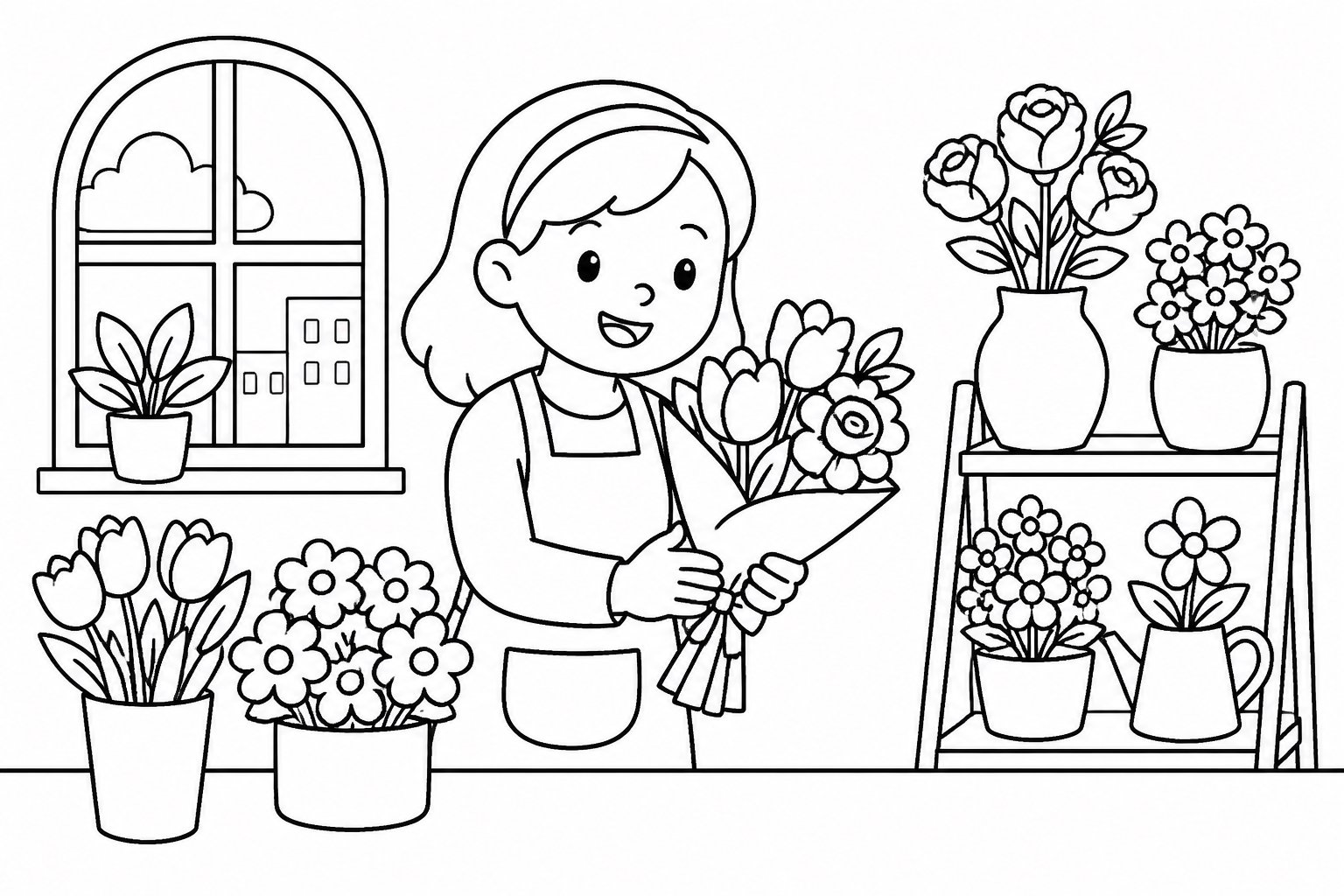 花店里的鲜花