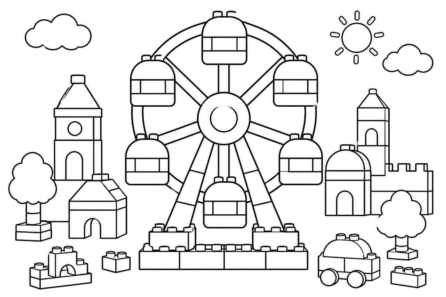 Roda-gigante de blocos