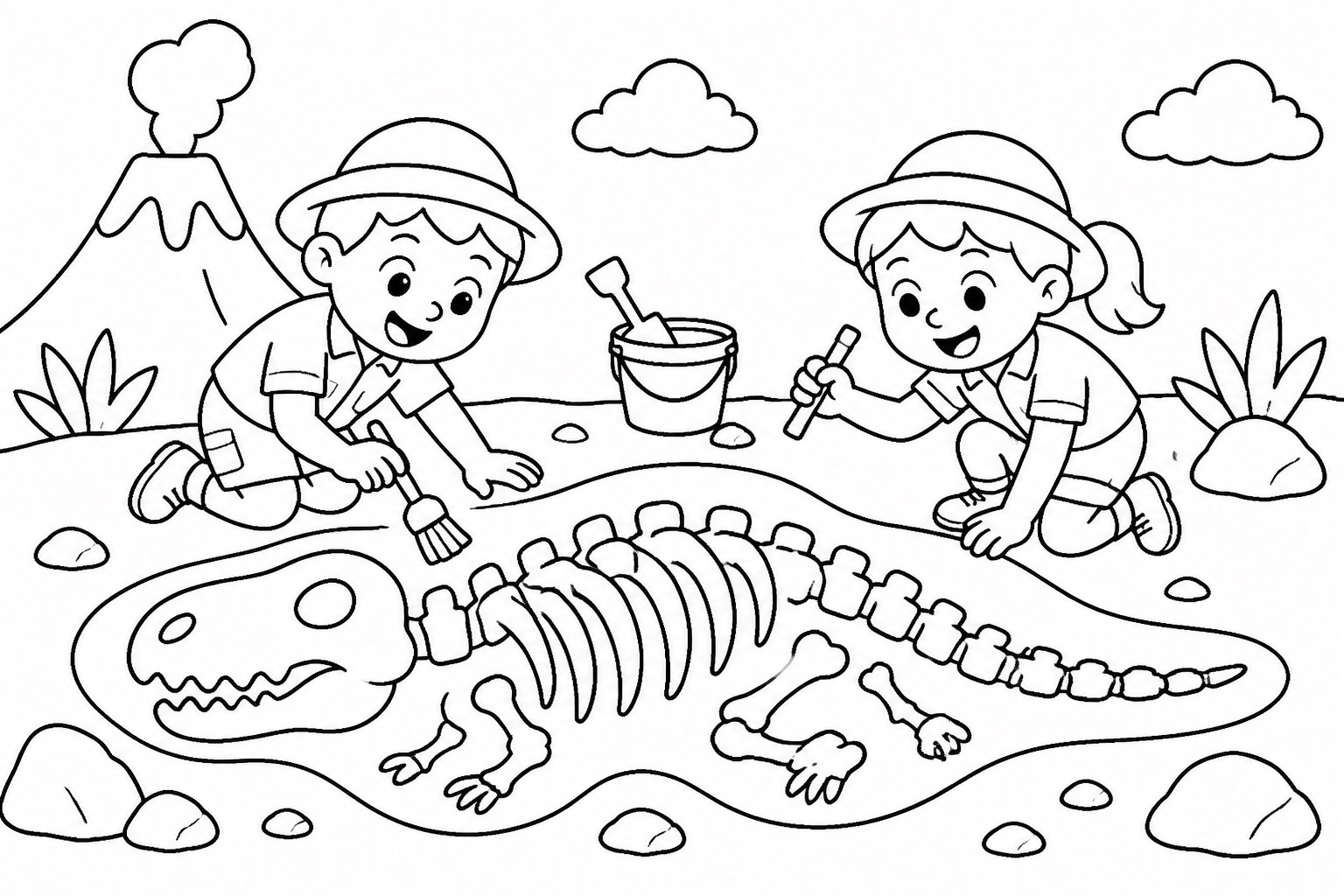 Local de escavação de fósseis de dinossauro