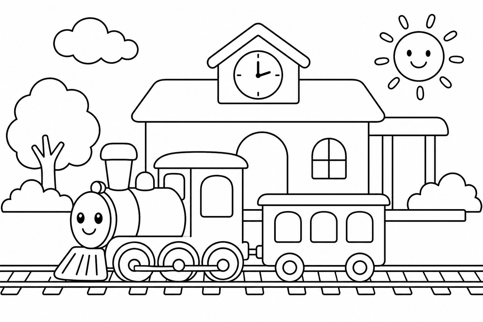 Pequena estação de trem