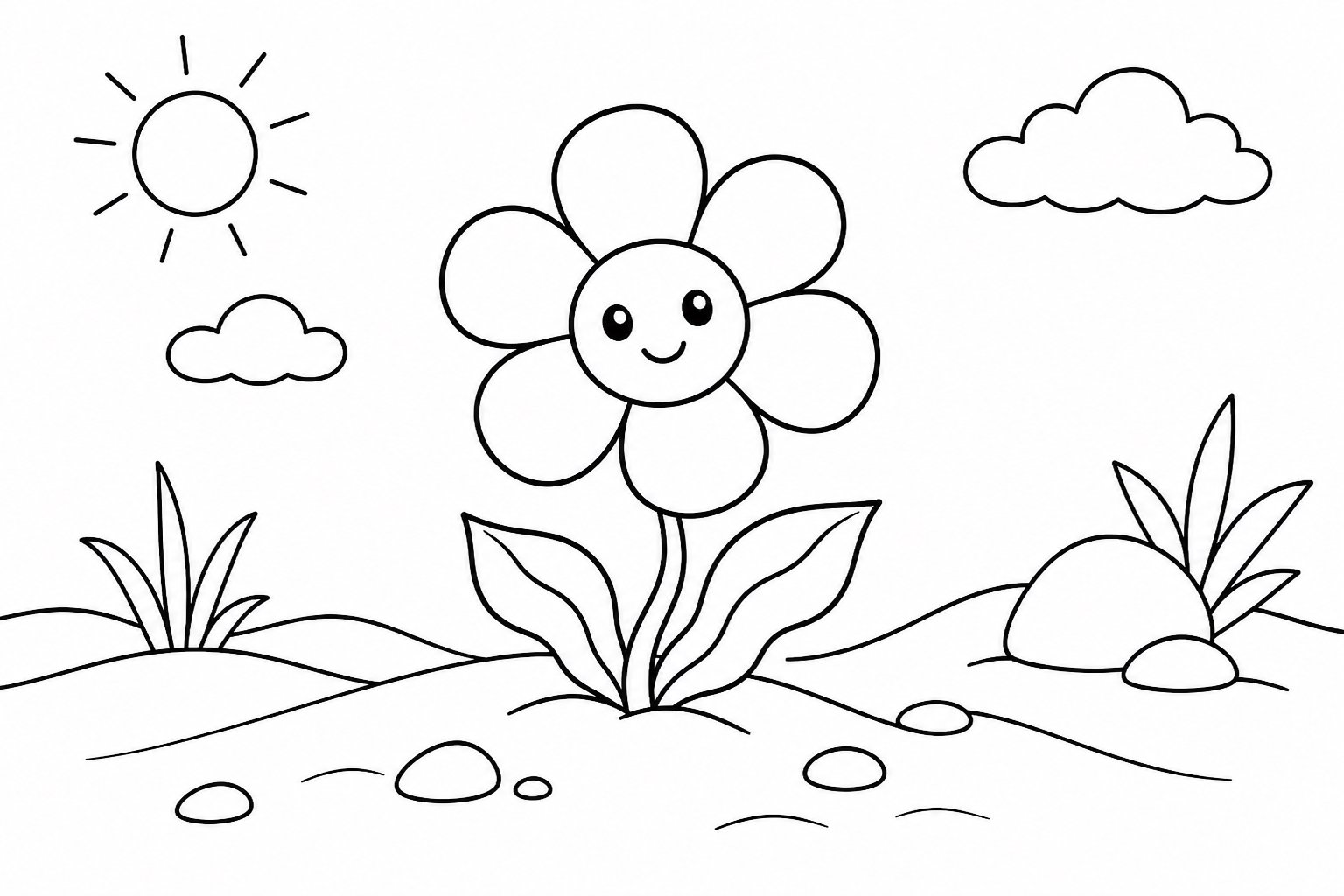 砂地の小さな花