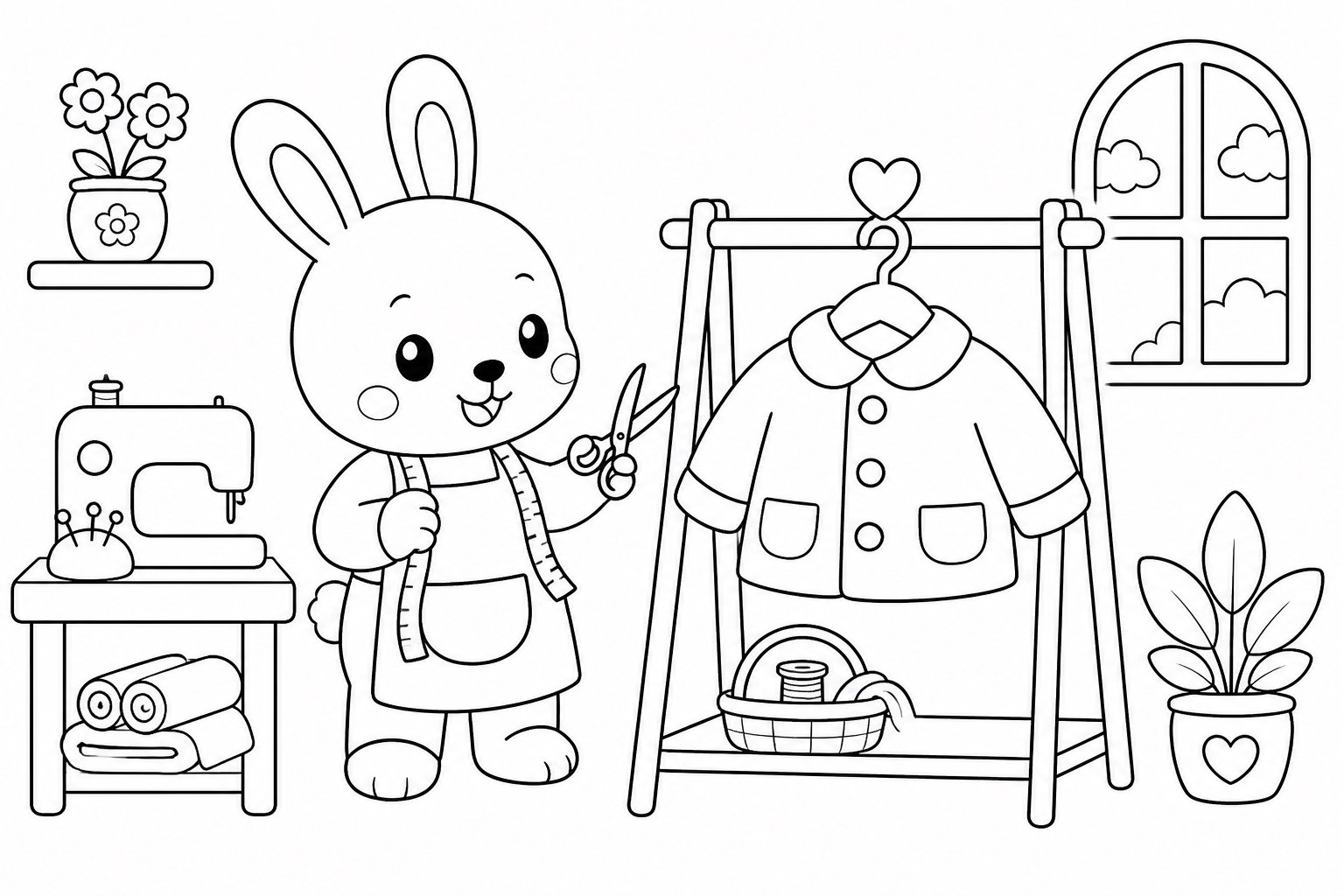 ハンガーに掛かった小さな上着