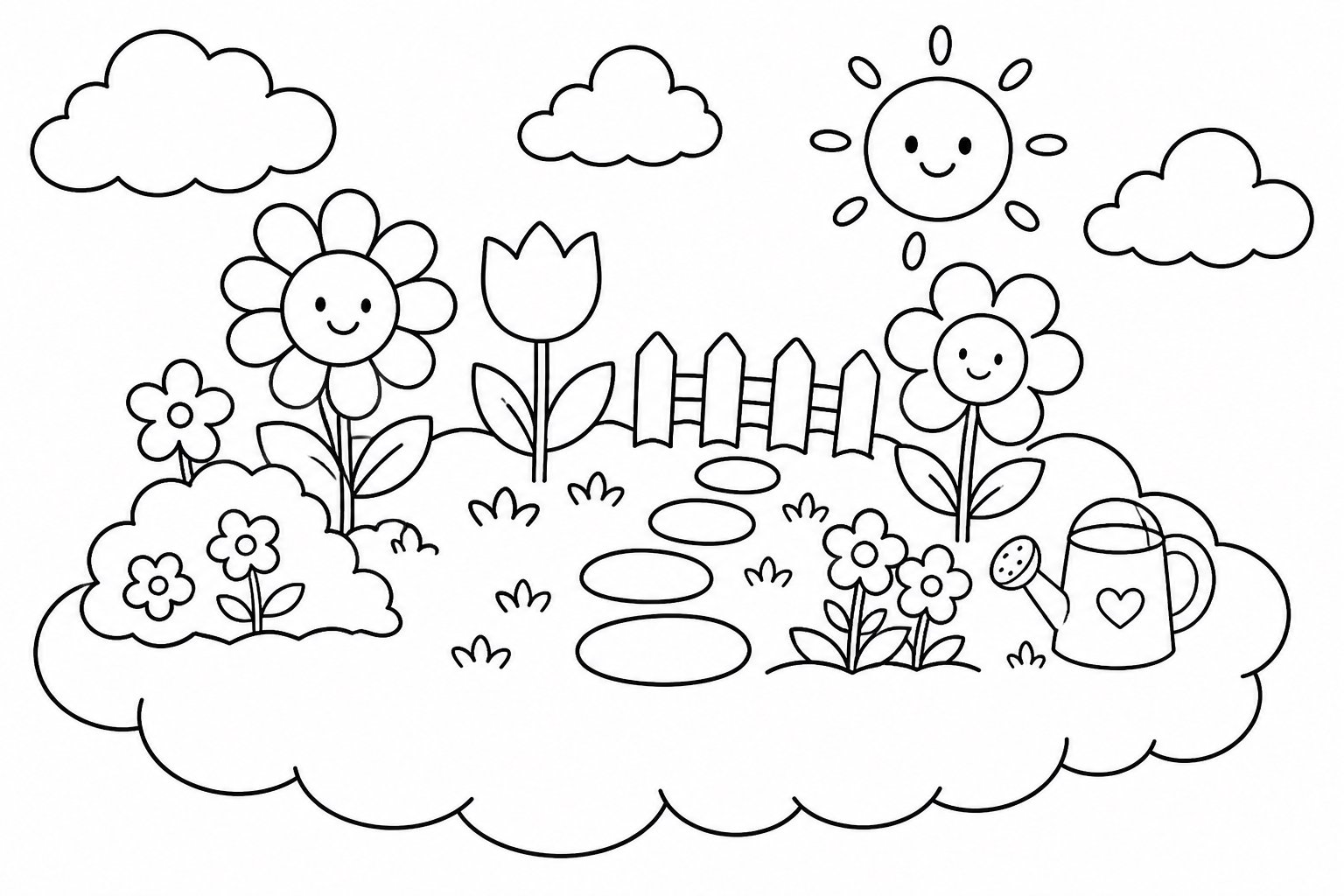 Kleiner Garten über den Wolken