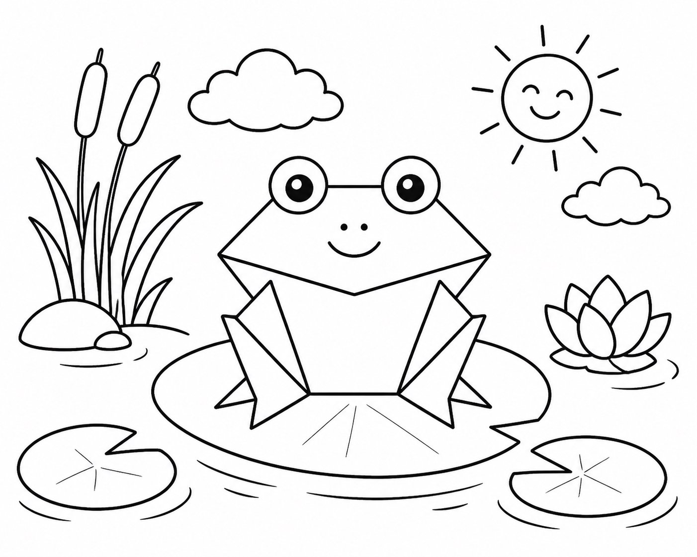 折り紙のカエル