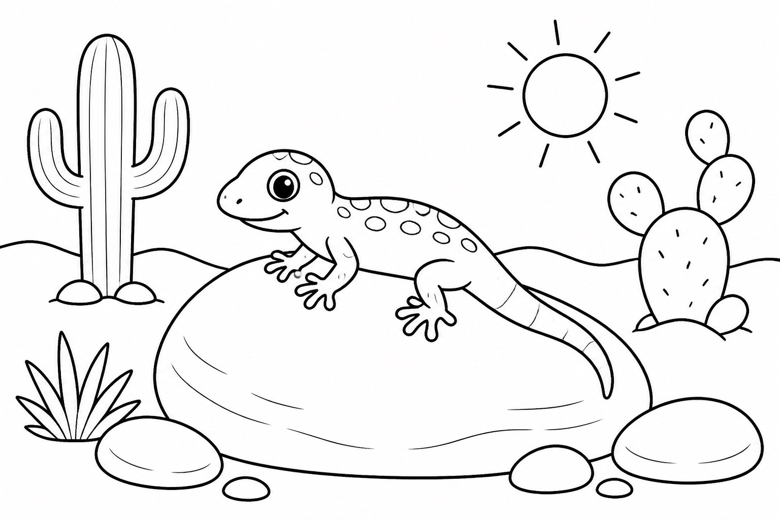 Lagarto trepando por una roca lisa