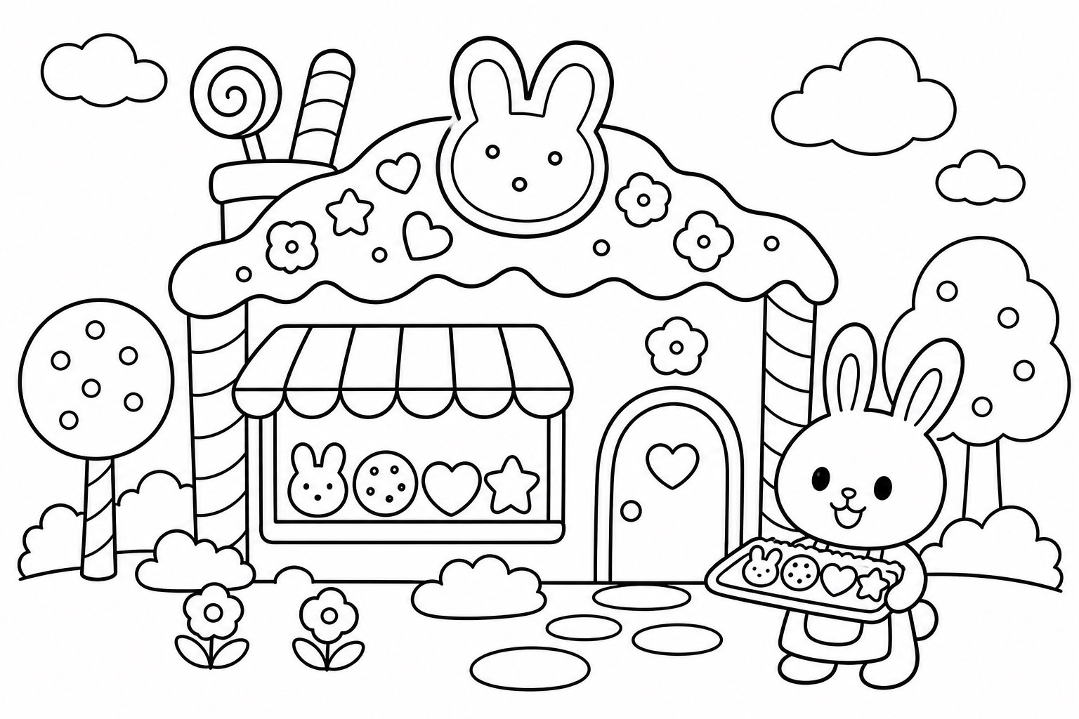 Tienda de galletas del conejito