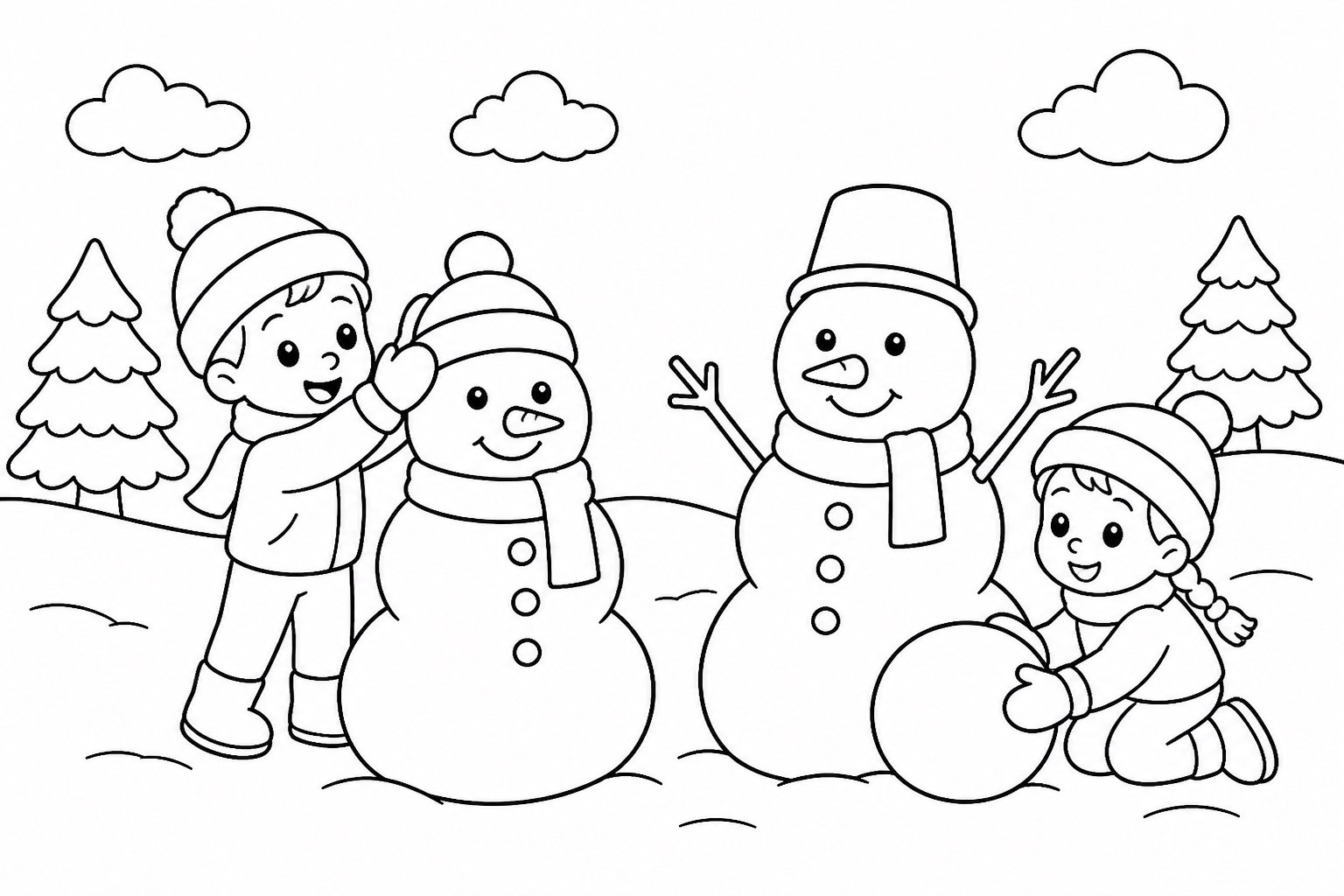 Concurso invernal de muñecos de nieve
