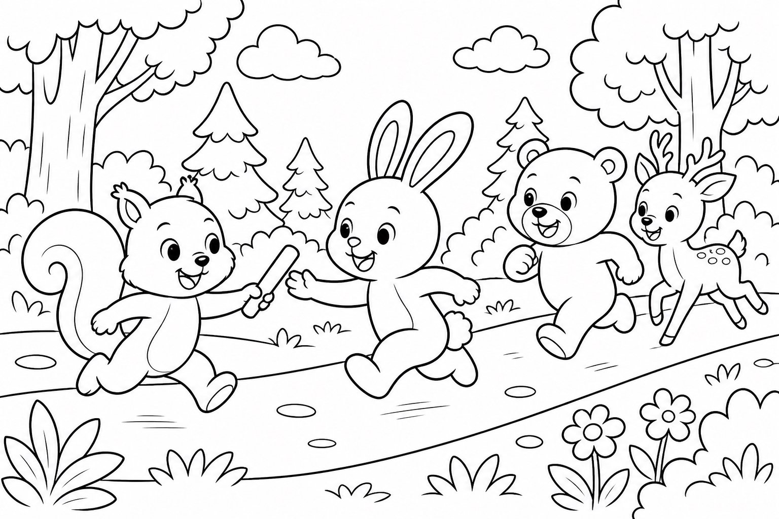 Staffellauf der Waldfreunde
